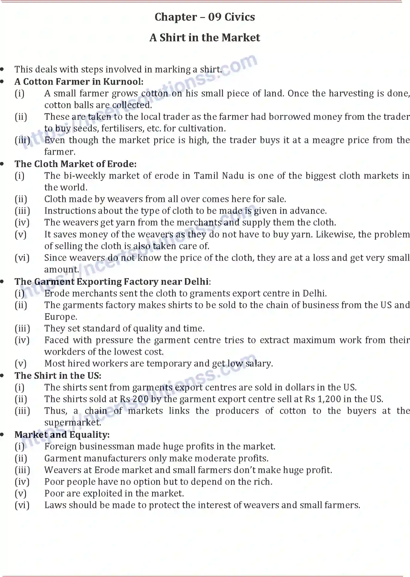 NCERT-Notes-Class-7-Social-Science-A-Shirt-in-the-Market-730-page-1