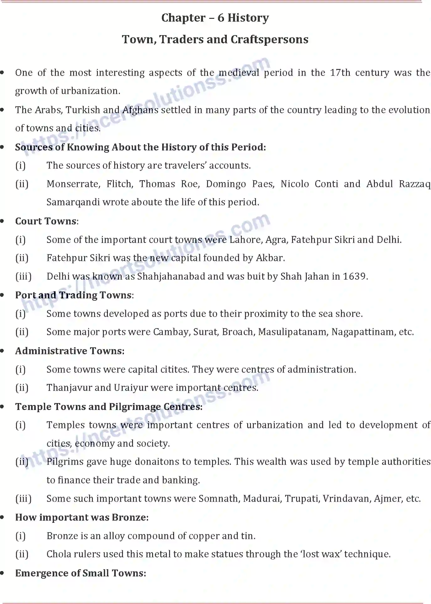 NCERT-Notes-Class-7-Social-Science-Town-Traders-and-Craftperson-717-page-1