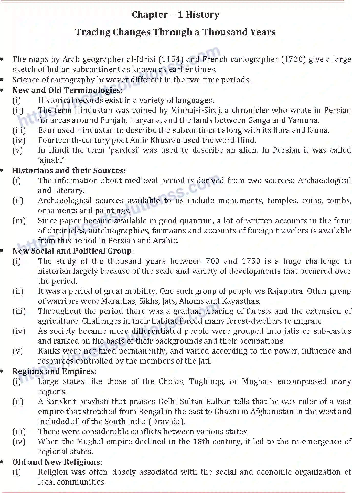 NCERT-Notes-Class-7-Social-Science-Tracing-Changes-Through-a-Thousand-Years-712-page-1