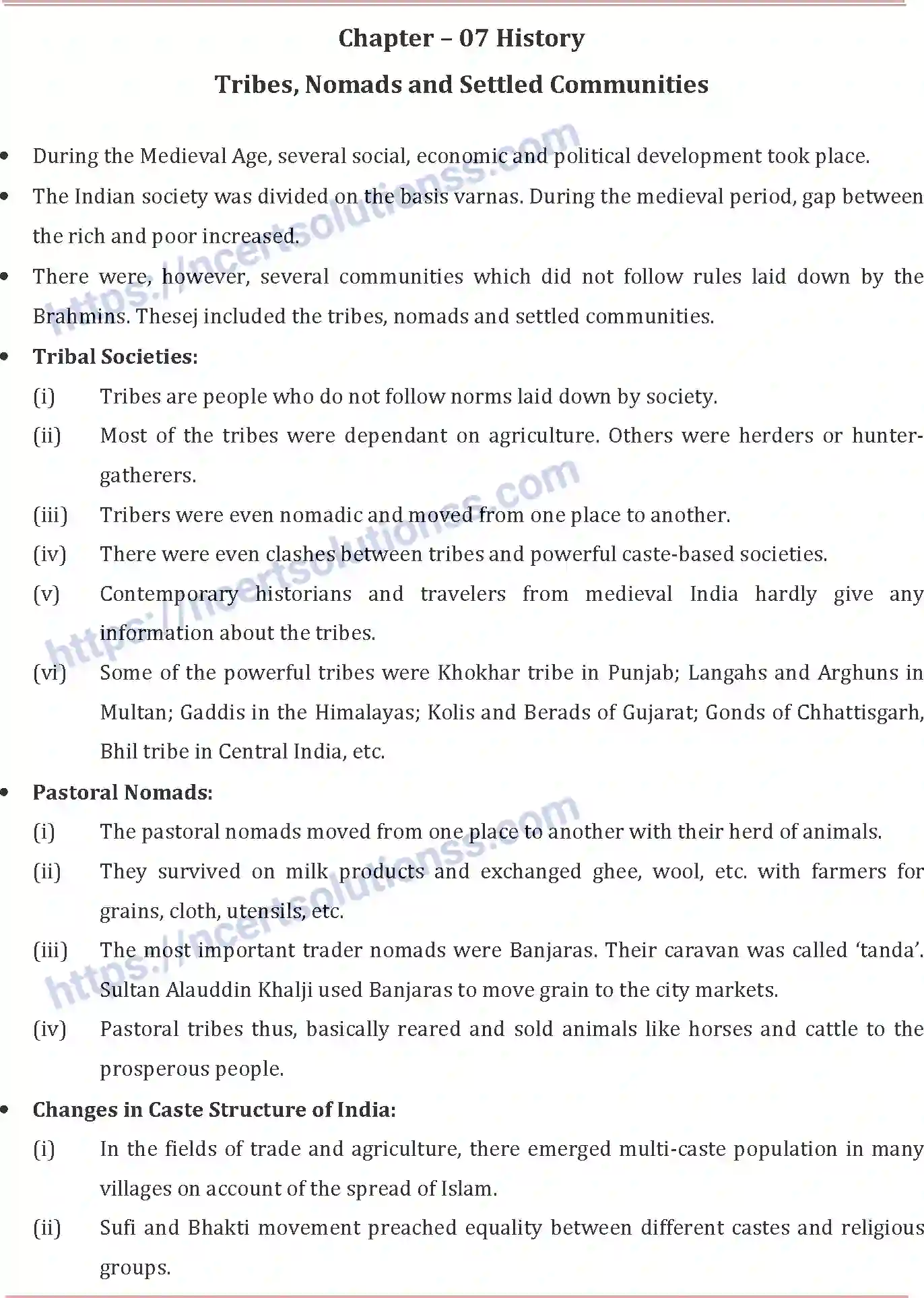 NCERT-Notes-Class-7-Social-Science-Tribal-Nomads-and-Settled-Communities-718-page-1