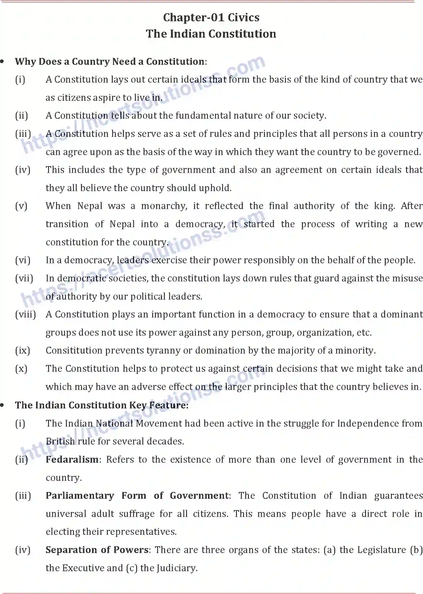 NCERT-Notes-Class-8-Social-Science-The-Indian-Constitution-659-page-1