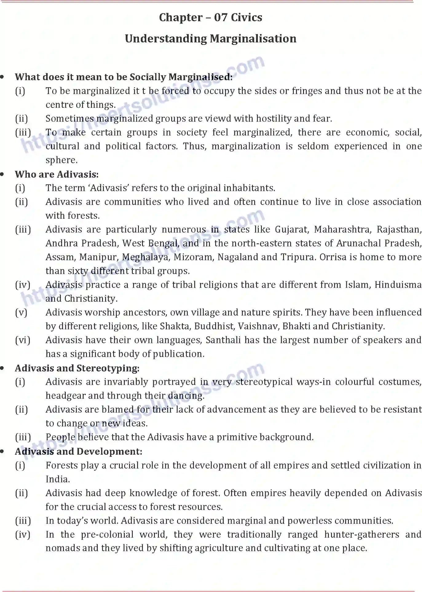 NCERT-Notes-Class-8-Social-Science-Understanding-Marginalisation-665-page-1