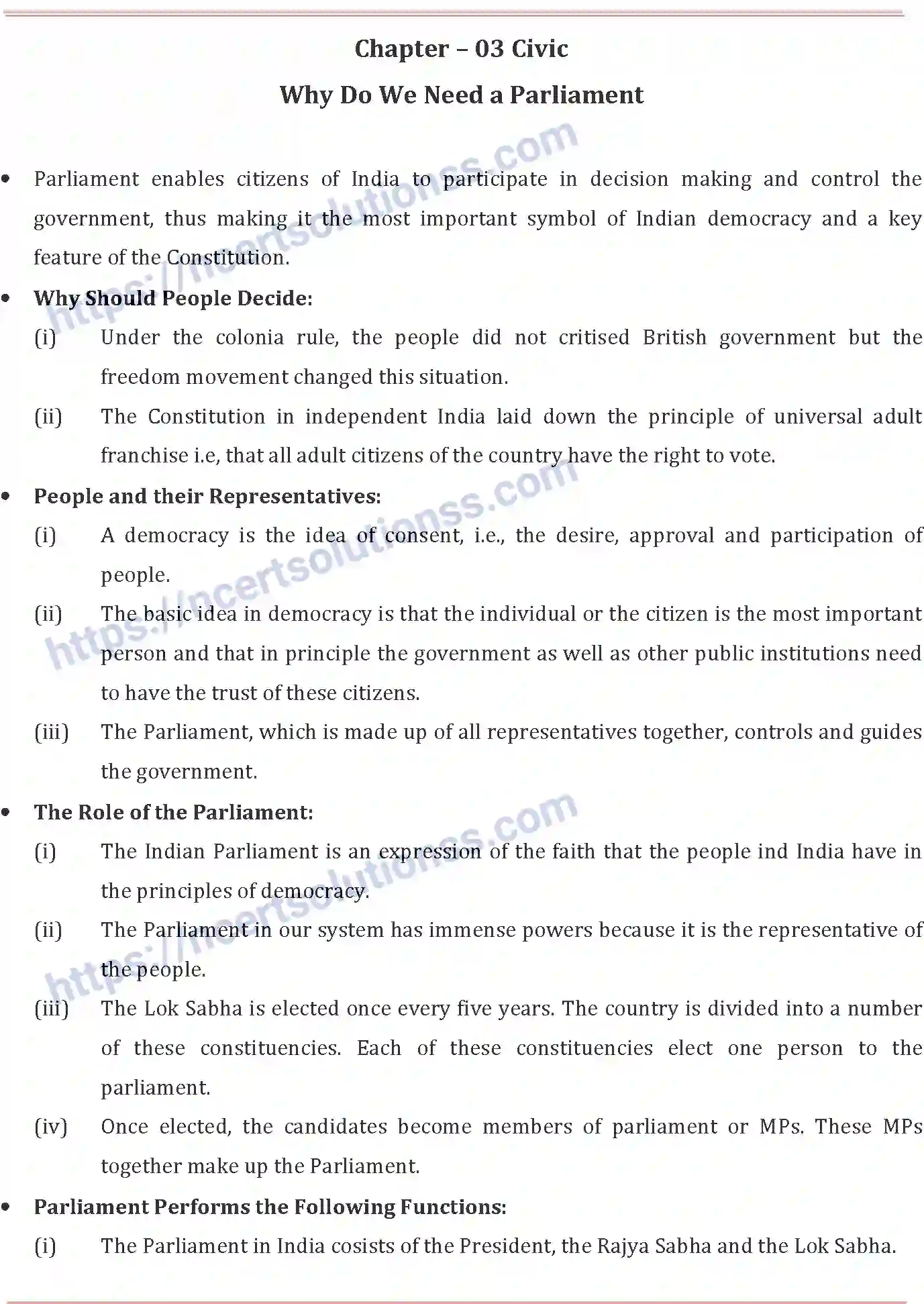 NCERT-Notes-Class-8-Social-Science-Why-Do-We-Need-A-Parliament-661-page-1