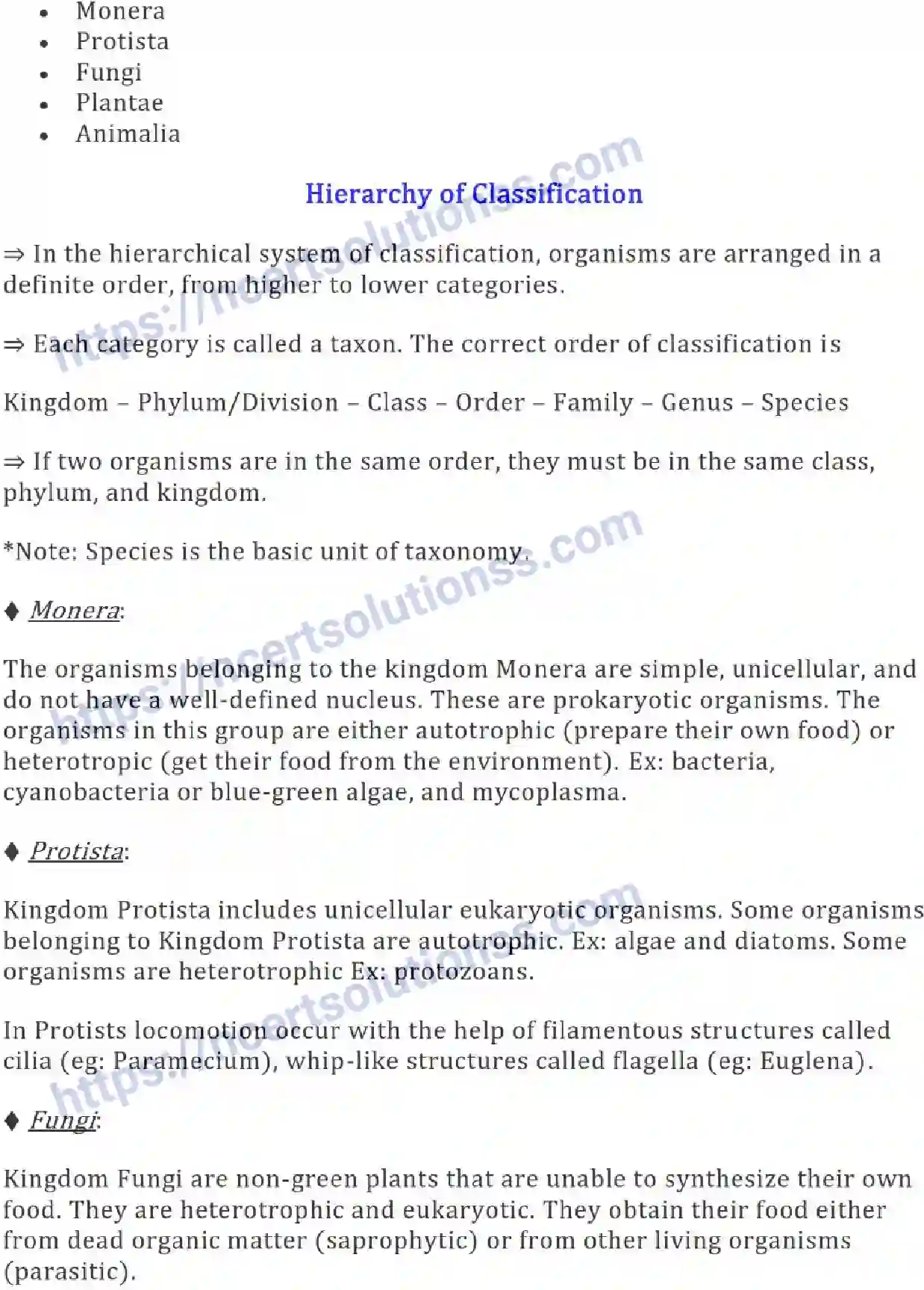 NCERT-Notes-Class-9-Science-Diversity-in-Living-Organisms-575-page-2