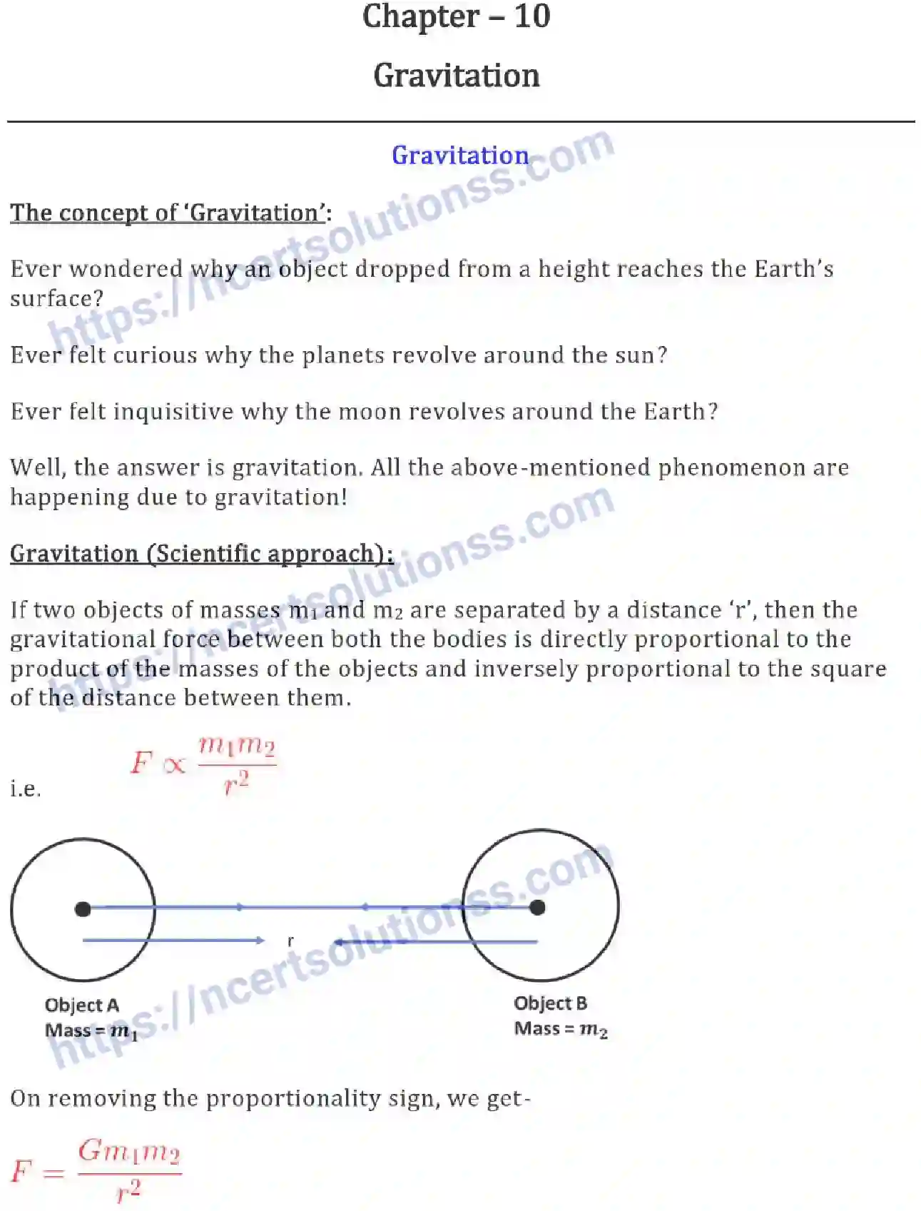 NCERT-Notes-Class-9-Science-Gravitation-578-page-1