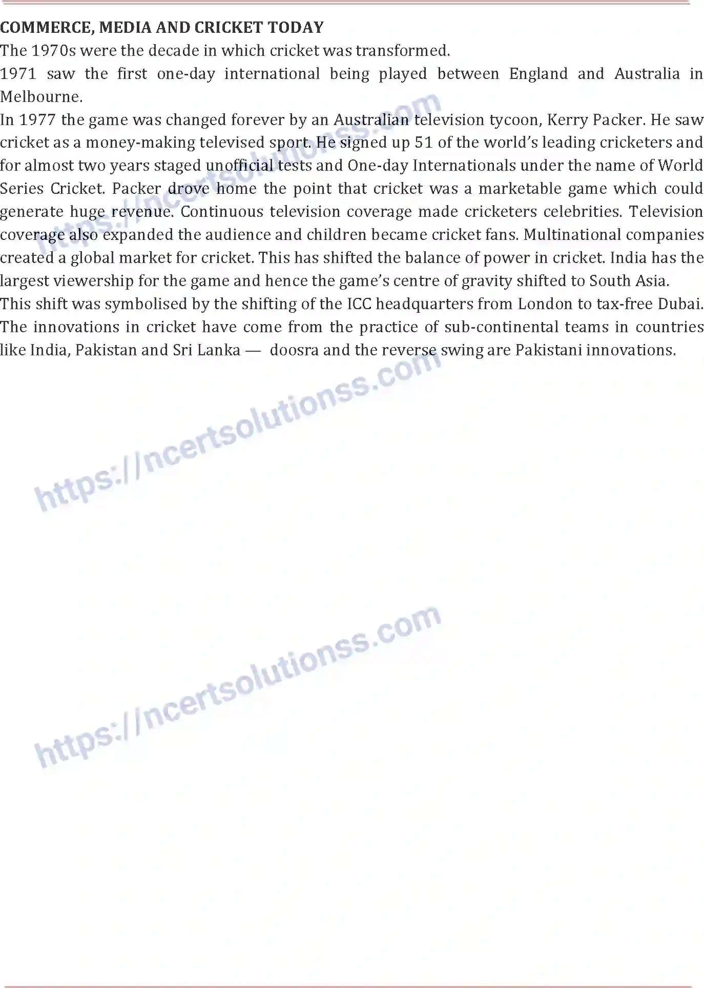 NCERT-Notes-Class-9-Social-Science-History-and-Sport-The-Story-of-Cricket-590-page-3