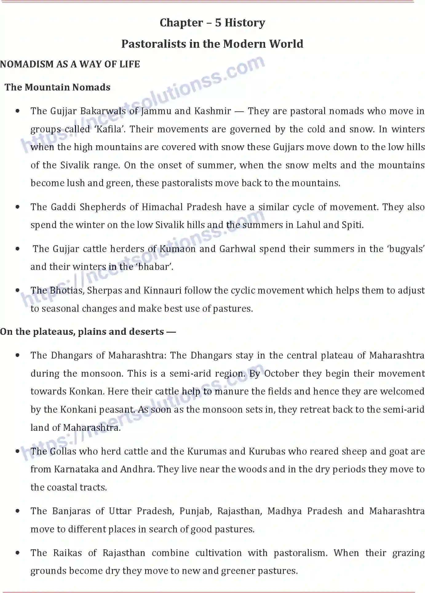 NCERT-Notes-Class-9-Social-Science-Pastoralists-in-the-Modern-World-588-page-1