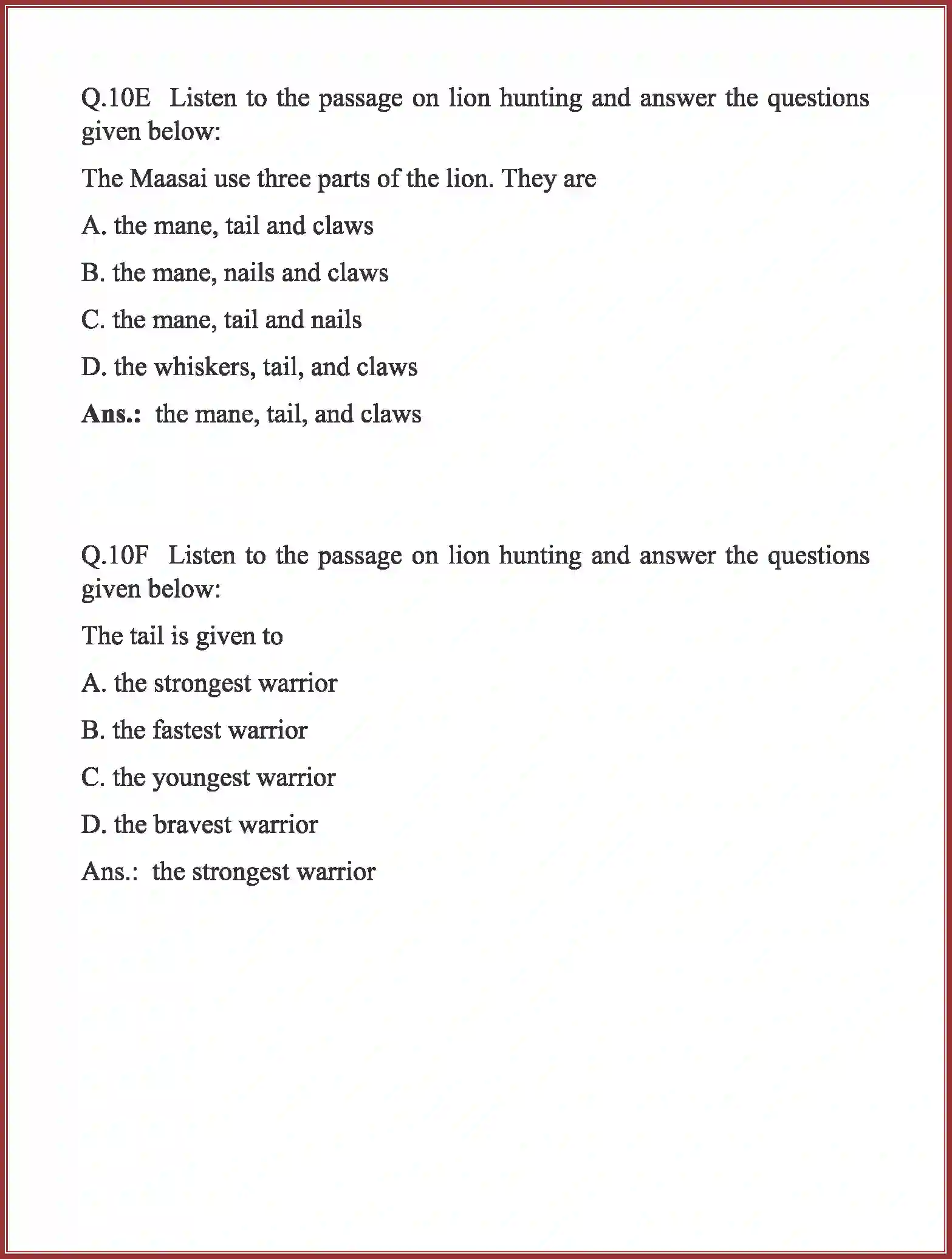 NCERT-Solution-Class-10-English-Mrs-Packletides-Tiger-3129-page-18