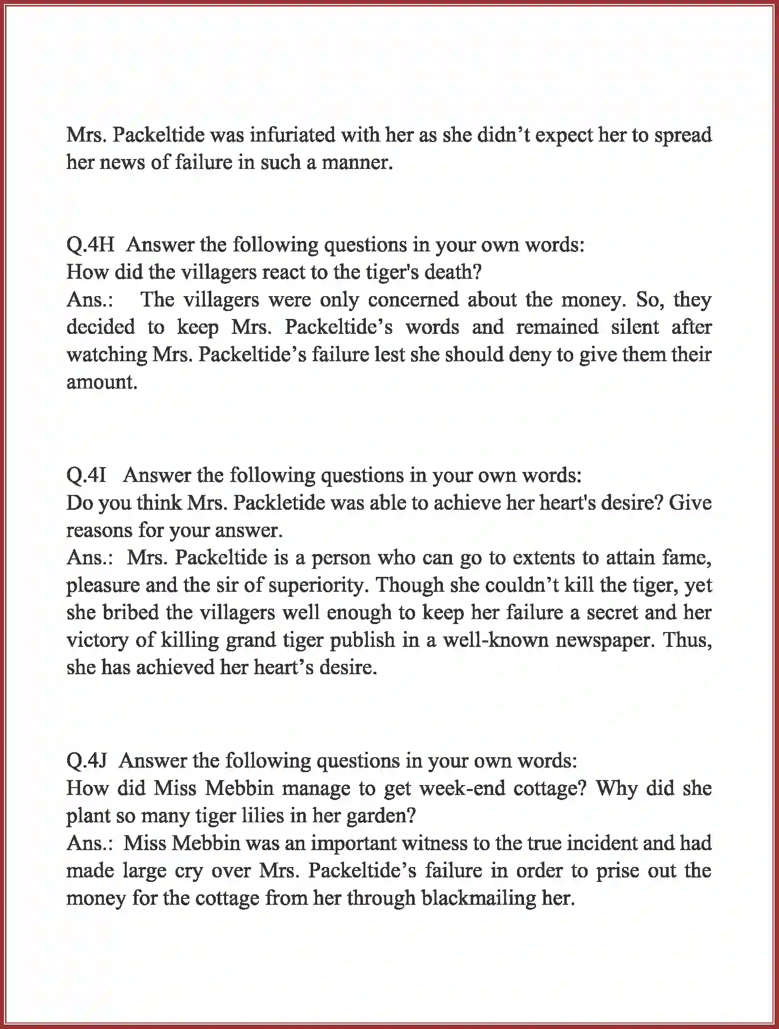 NCERT-Solution-Class-10-English-Mrs-Packletides-Tiger-3129-page-5