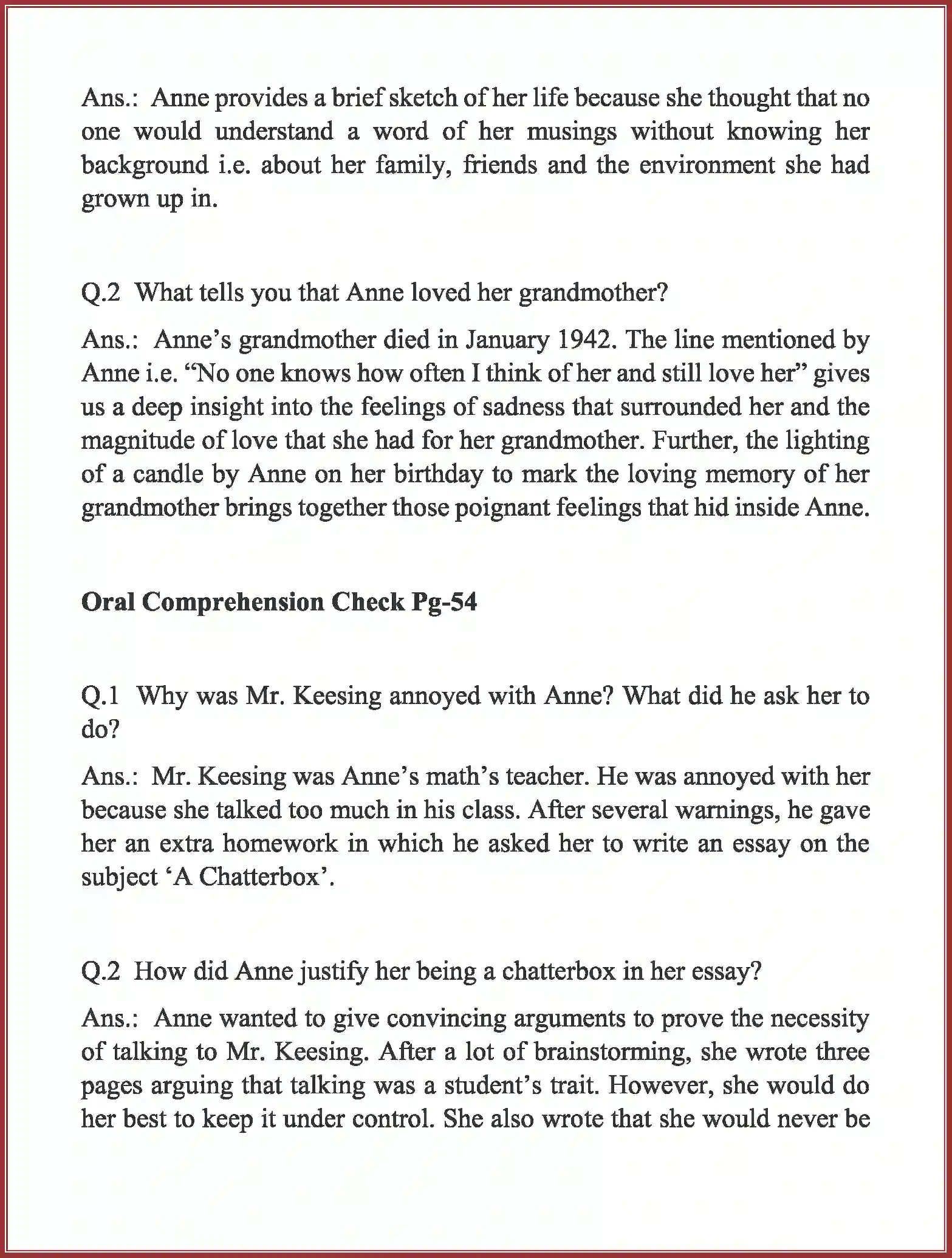 NCERT-Solution-Class-10-First-Flight-From-the-Diary-of-Anne-Frank-3090-page-2