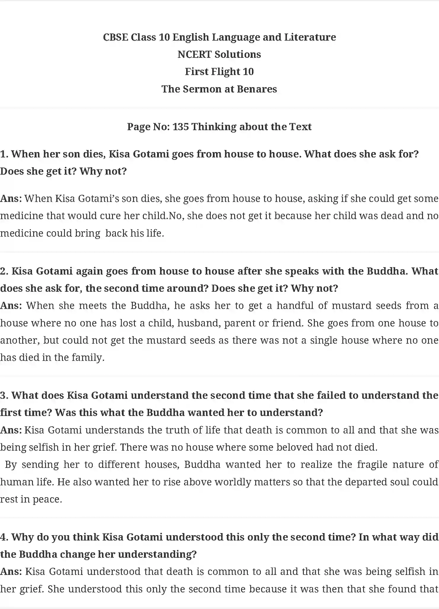 NCERT-Solution-Class-10-First-Flight-The-Sermon-at-Benares-4858-page-1
