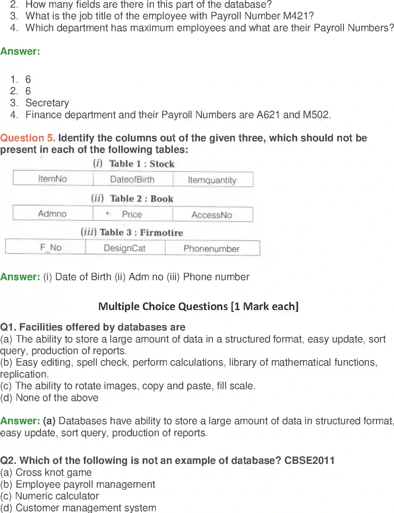 NCERT-Solution-Class-10-Foundation-of-Information-Technology-Database-Concepts-3121-page-10