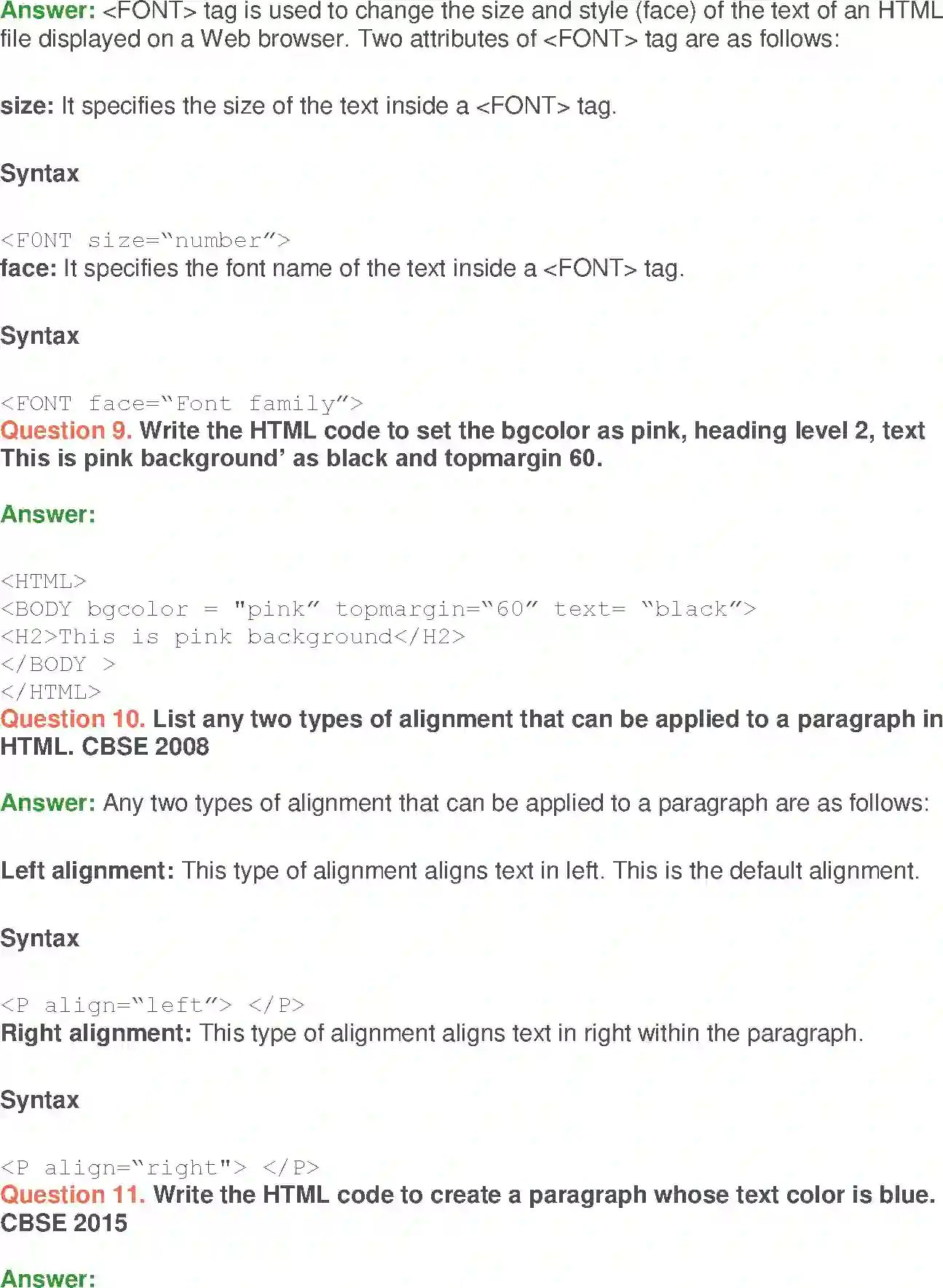 NCERT-Solution-Class-10-Foundation-of-Information-Technology-HTML-HyperText-Markup-Language-951-page-9