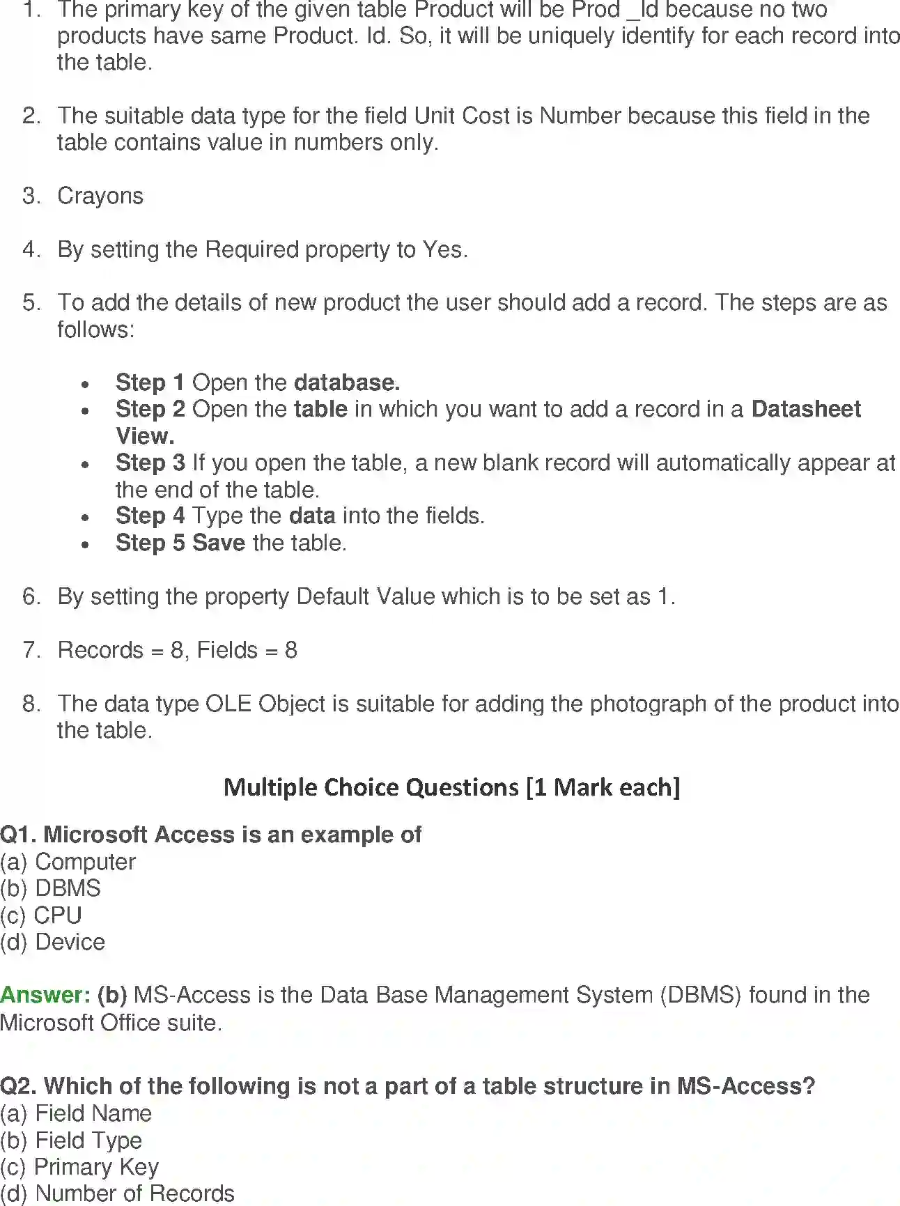 NCERT-Solution-Class-10-Foundation-of-Information-Technology-Microsoft-Access-3122-page-15