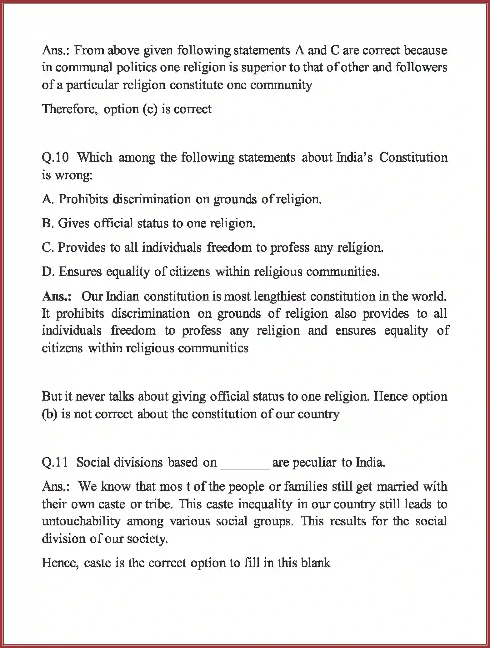 NCERT-Solution-Class-10-Social-Science-Gender-Religion-and-Caste-in-Politics-858-page-6