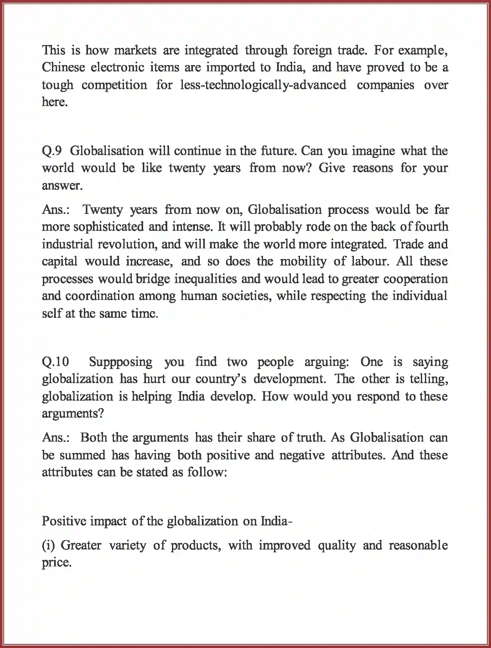 NCERT-Solution-Class-10-Social-Science-Globalisation-and-The-Indian-Economy-838-page-22