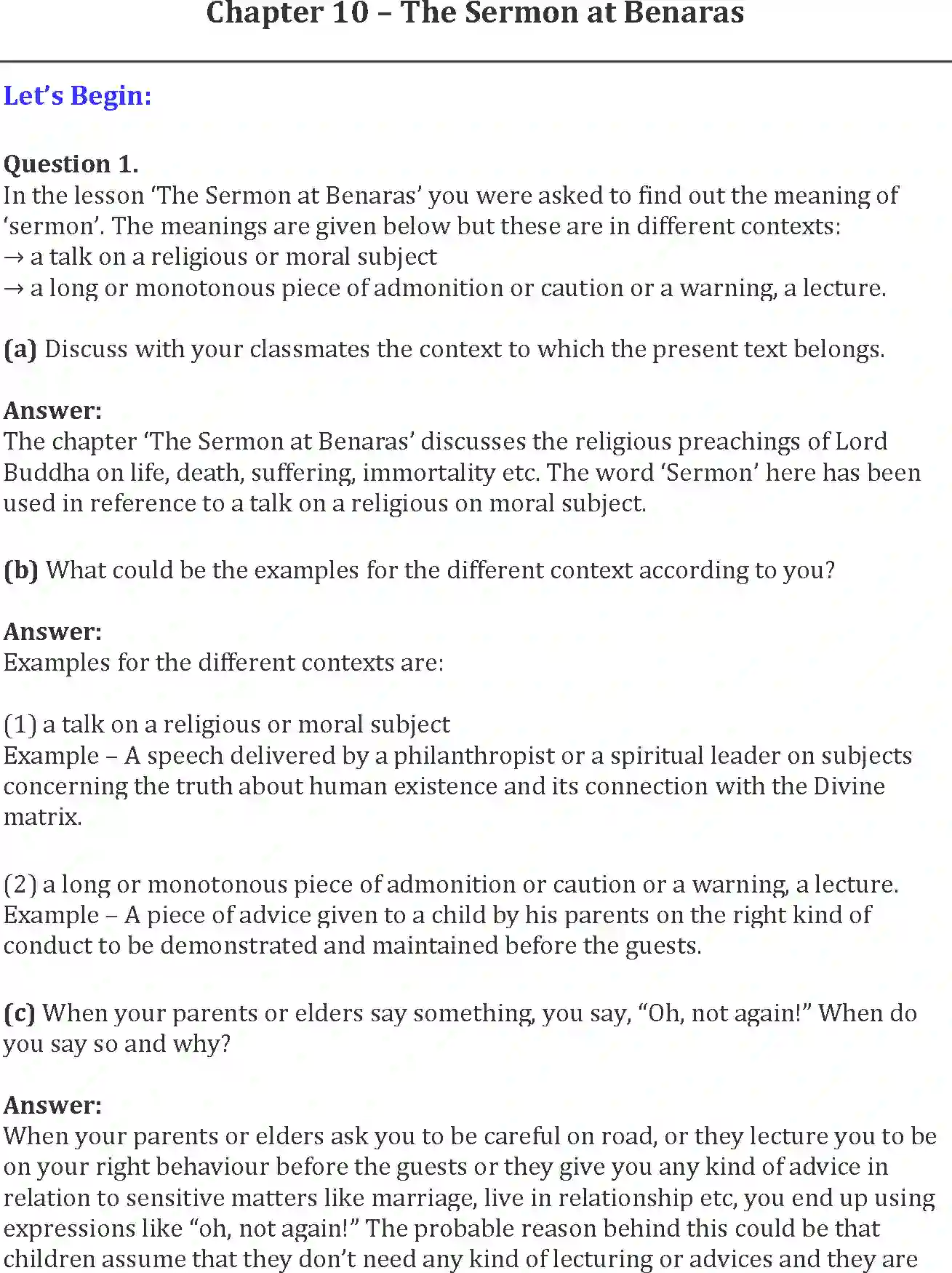 NCERT-Solution-Class-10-Words-and-Expressions-Unit-10-The-Sermon-at-Benaras-3172-page-1