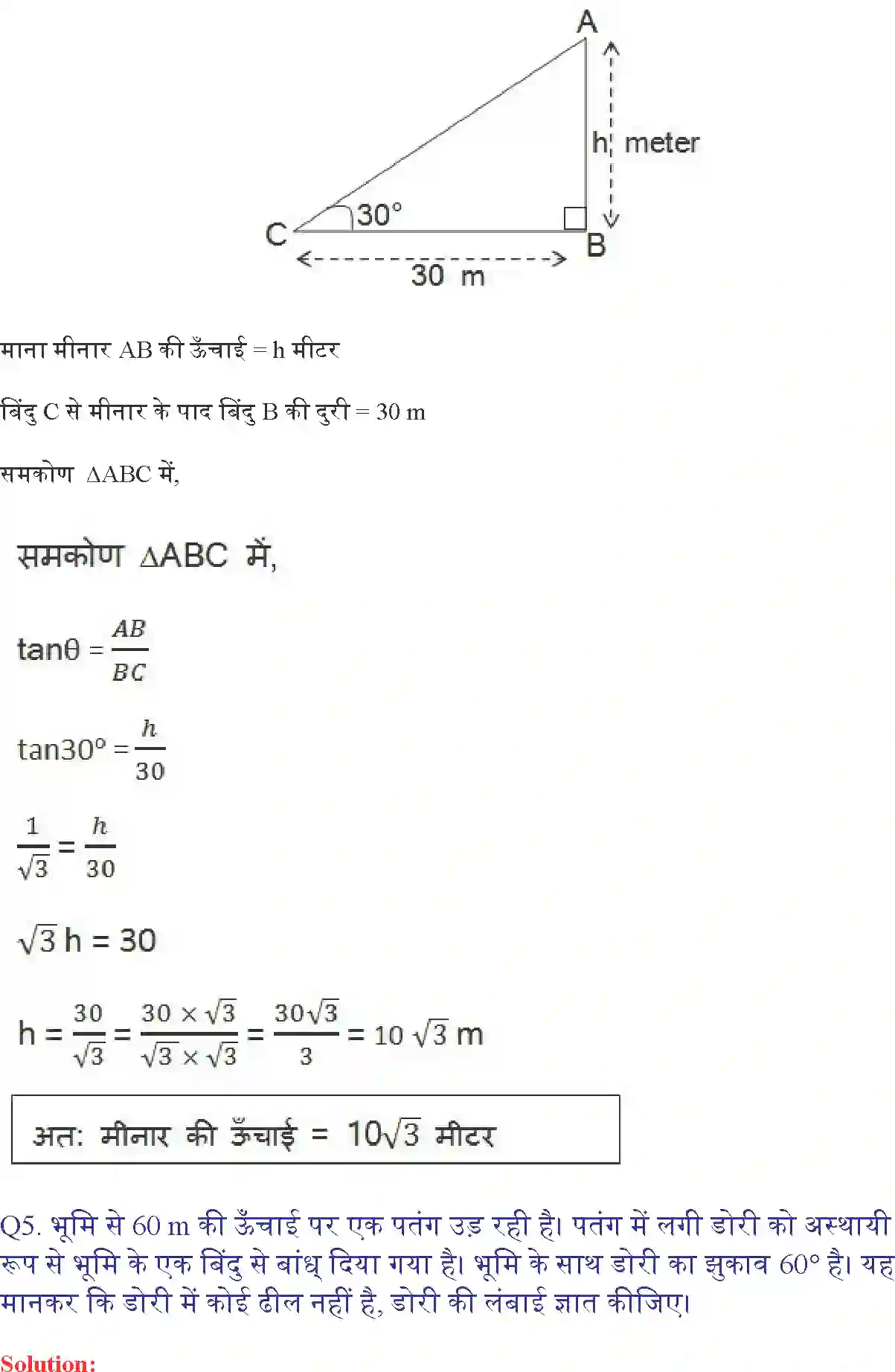NCERT-Solution-Class-10-गणित-त्रिकोणमिति-के-कुछ-अनुप्रयोग-4750-page-6
