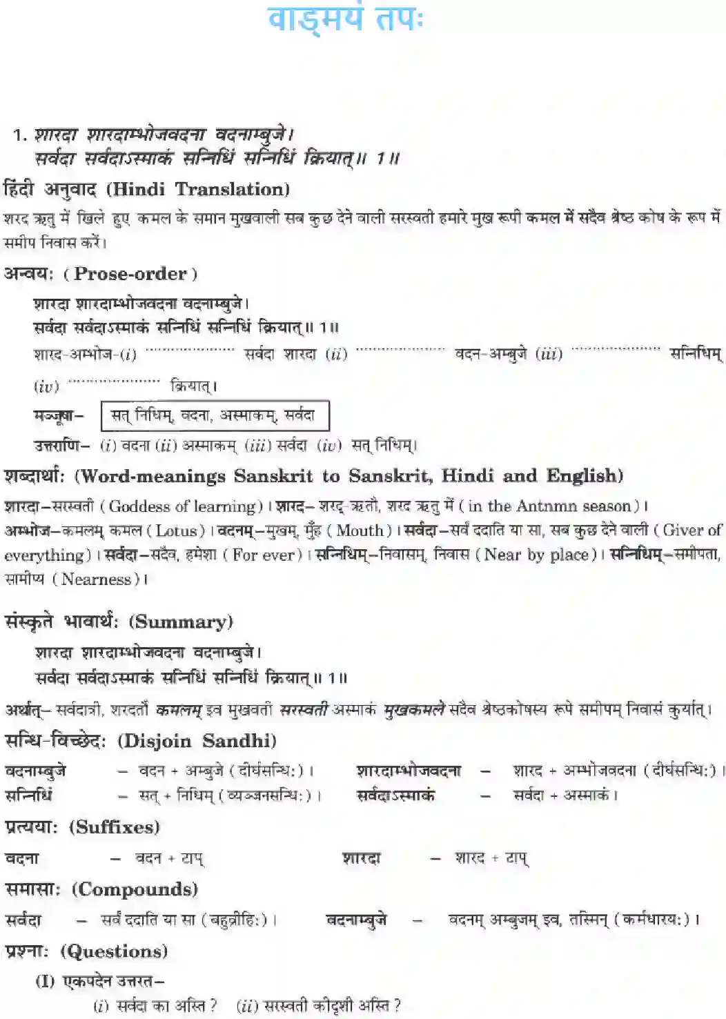 NCERT-Solution-Class-10-मनिका-वाड्मयं-तपः-4838-page-1