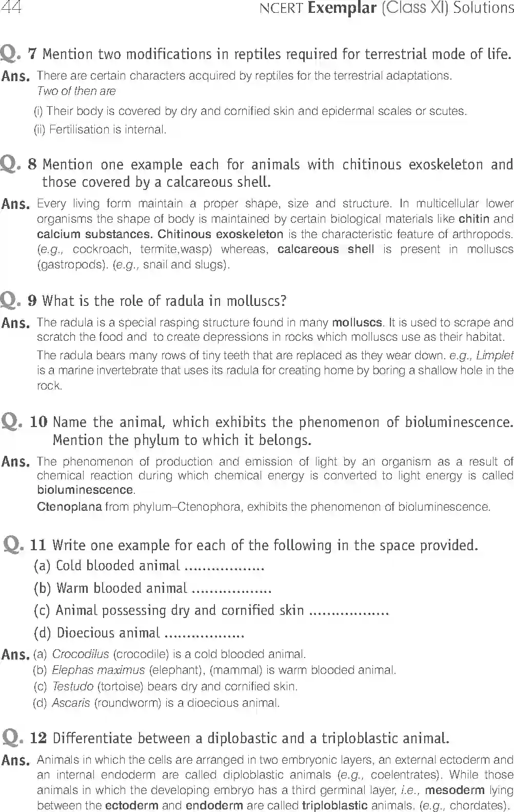 NCERT-Solution-Class-11-Biology-Exemplar-Animal-Kingdom-749-page-7