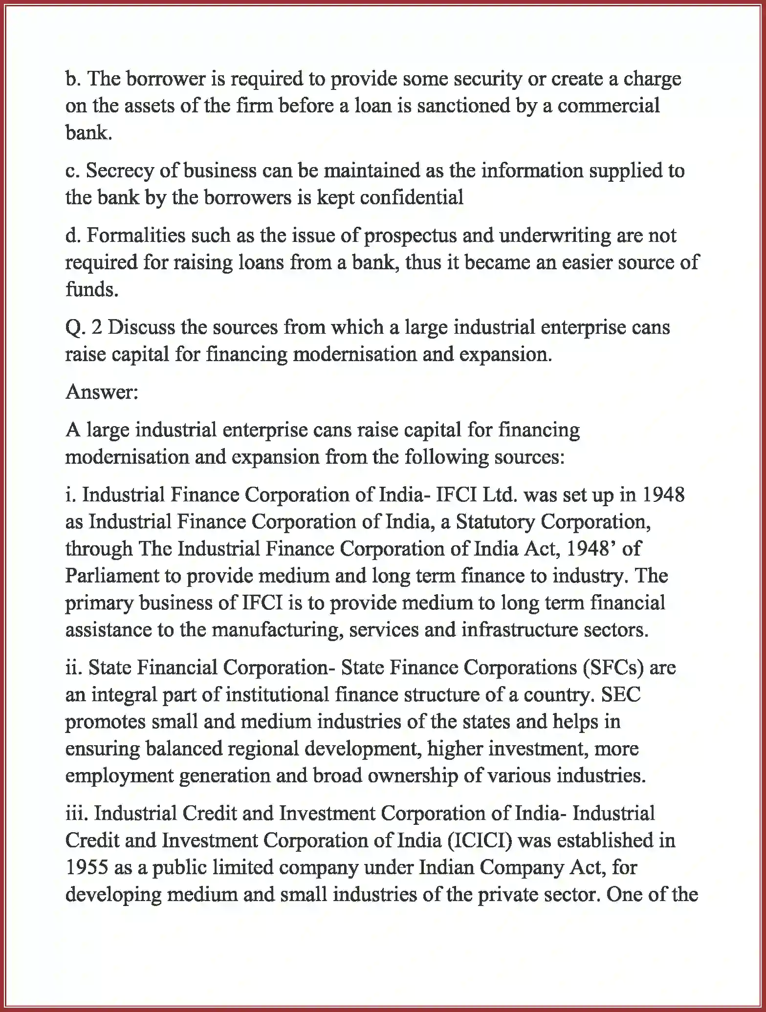 NCERT-Solution-Class-11-Business-Studies-Sources-of-Business-Finance-477-page-9