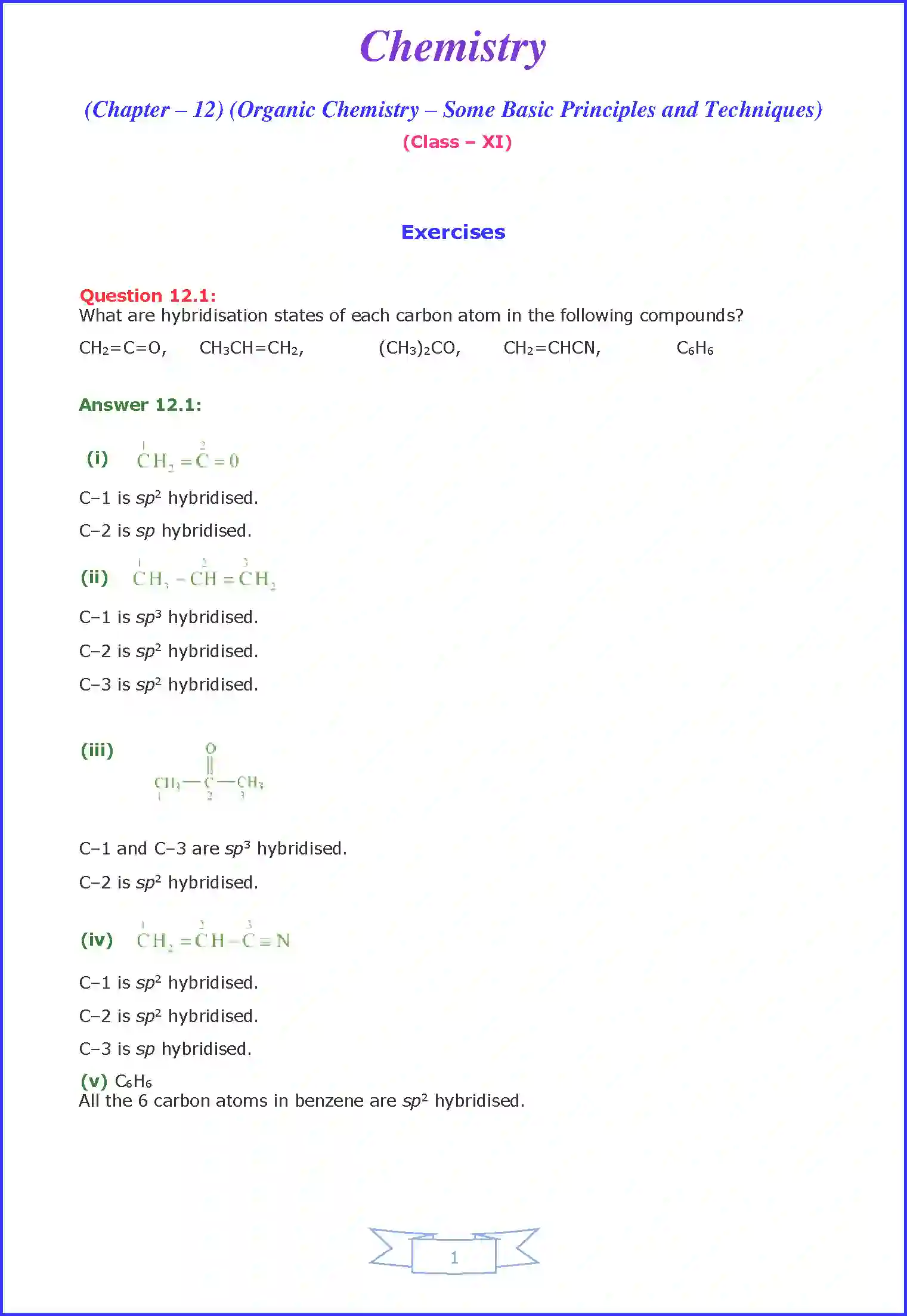 NCERT-Solution-Class-11-Chemistry-Chapter-12-Organic-Chemistry-–-Some-Basic-Principles-and-Techniques-2606-page-1