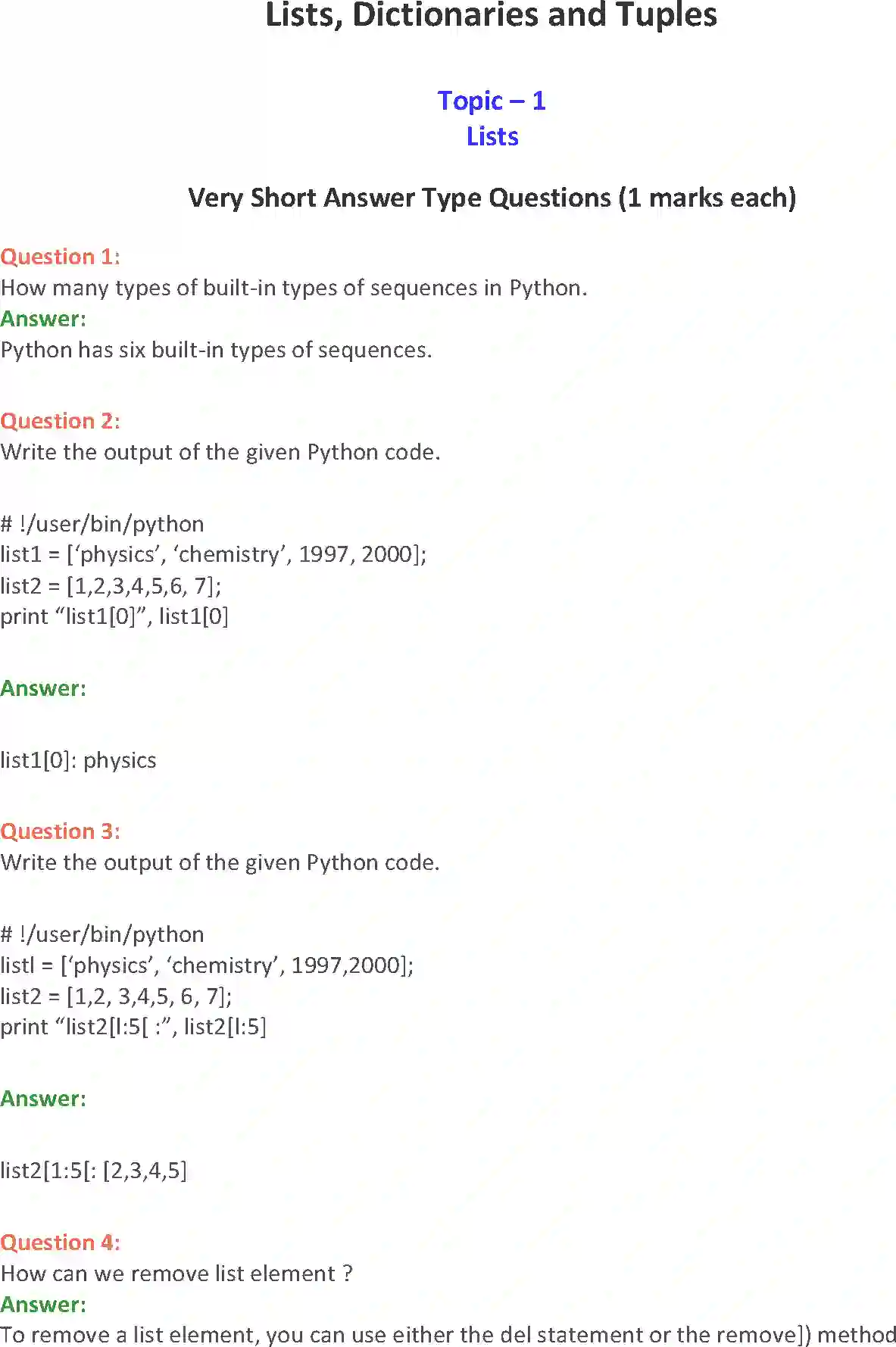 NCERT-Solution-Class-11-Computer-Science-Lists-Dictionaries-and-Tuples-2776-page-1