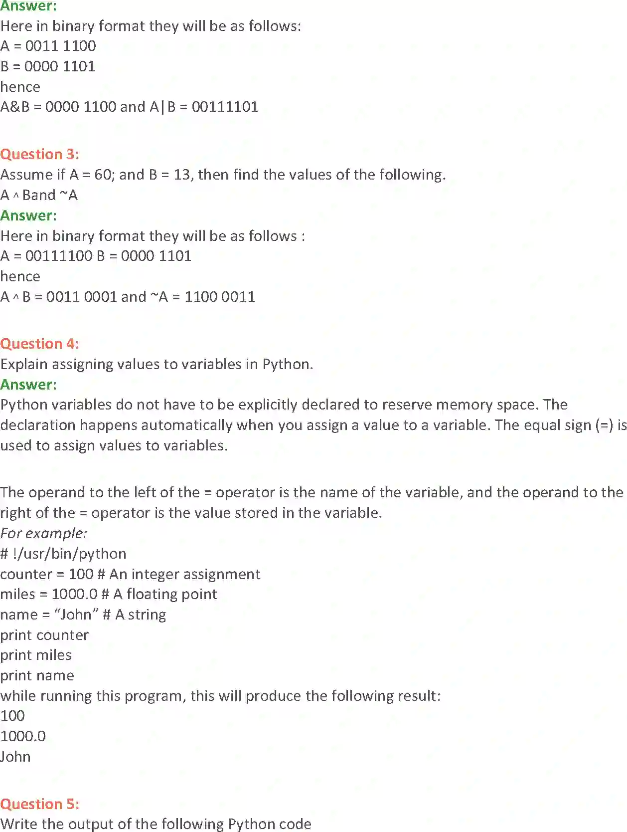 NCERT-Solution-Class-11-Computer-Science-Operators-in-Python-2772-page-6