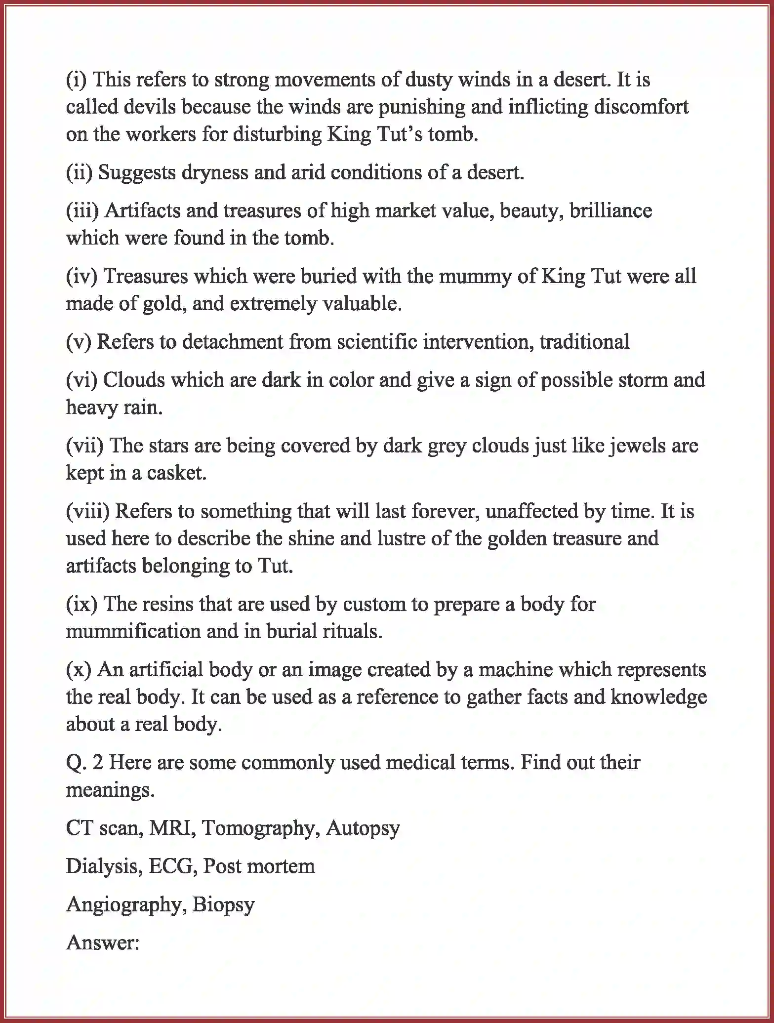 NCERT-Solution-Class-11-English-Hornbill-Discovering-Tut--The-Saga-Continues-483-page-9