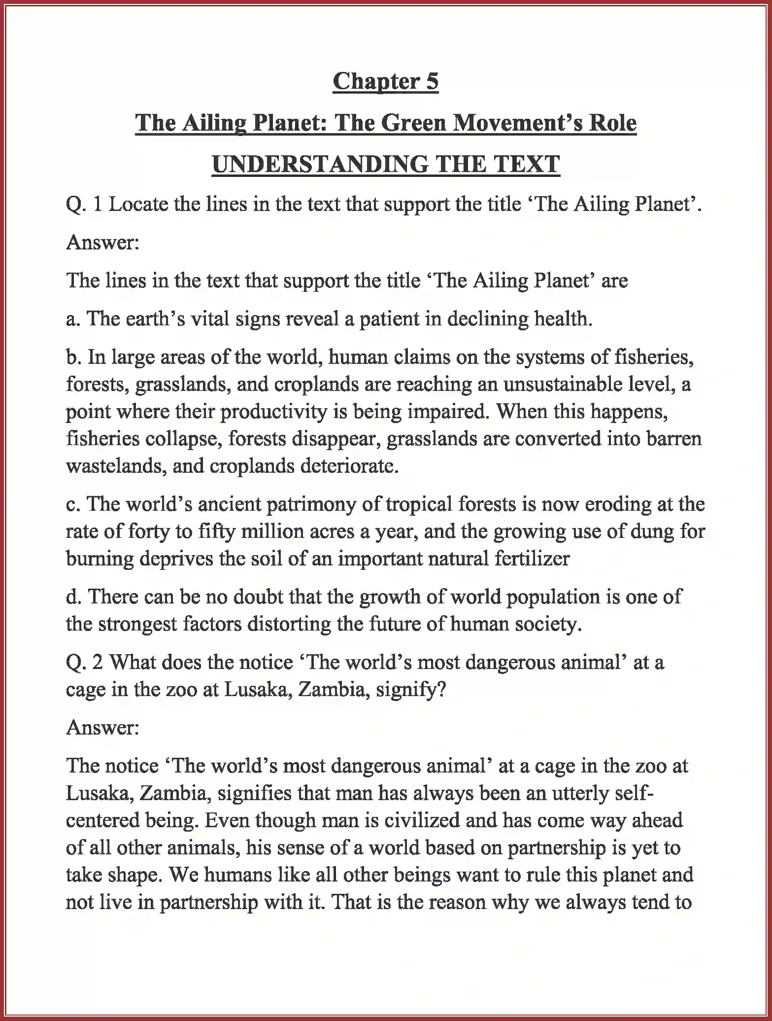 NCERT-Solution-Class-11-English-Hornbill-The-Ailing-Planet--The-Green-Movement’s-Role-485-page-1