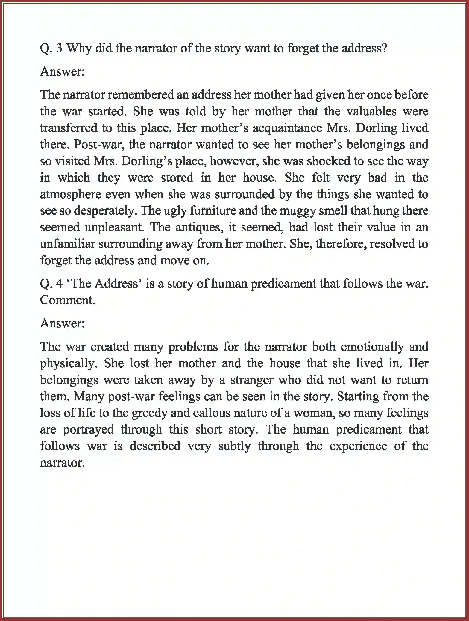 NCERT-Solution-Class-11-English-Snapshots-The-Address-495-page-2