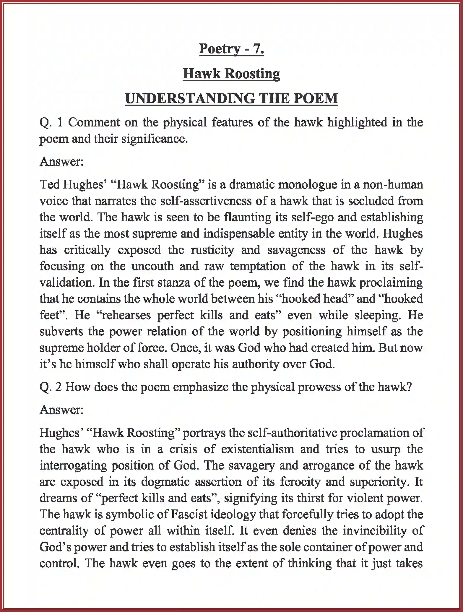 NCERT-Solution-Class-11-English-Woven-Words-Poetry-Hawk-Roosting-547-page-1