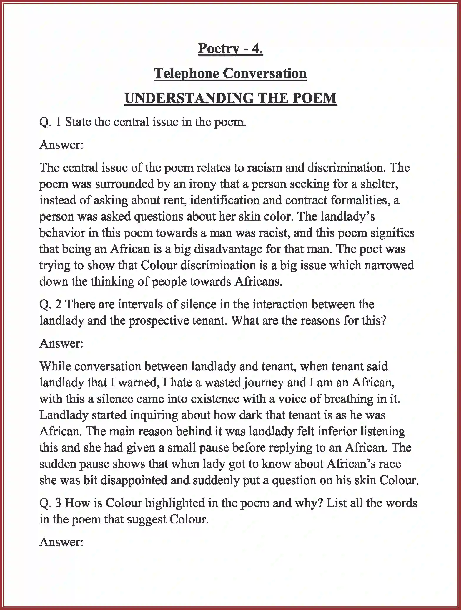 NCERT-Solution-Class-11-English-Woven-Words-Poetry-Telephone-Conversation-2716-page-1
