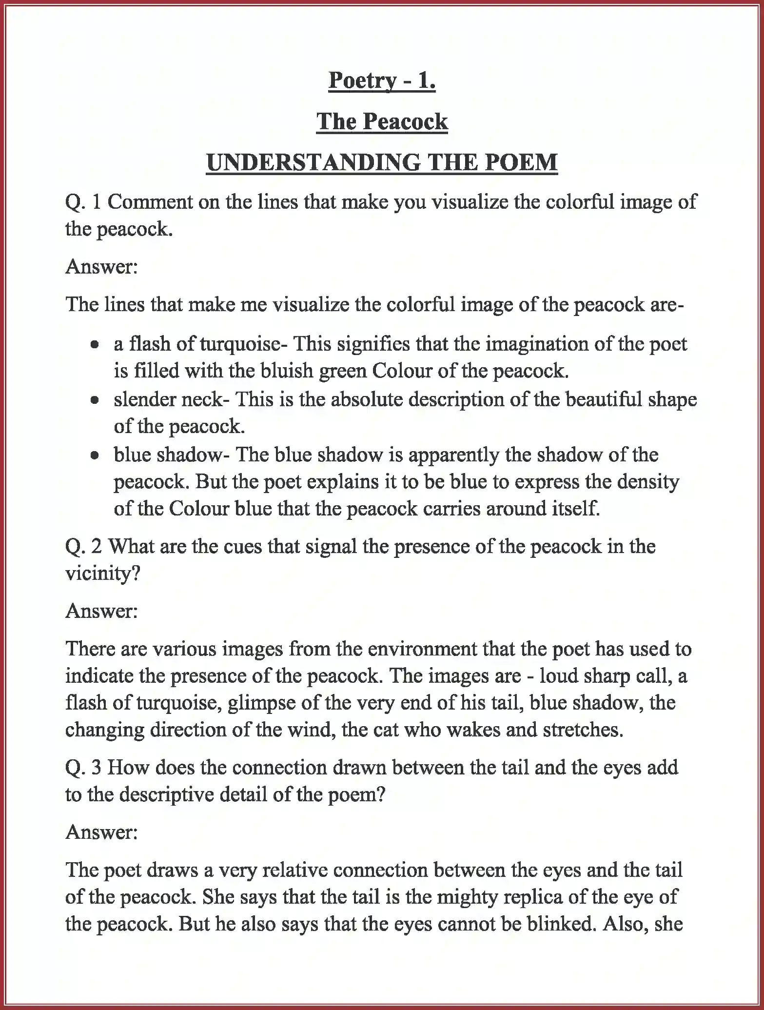 NCERT-Solution-Class-11-English-Woven-Words-Poetry-The-Peacock-541-page-1