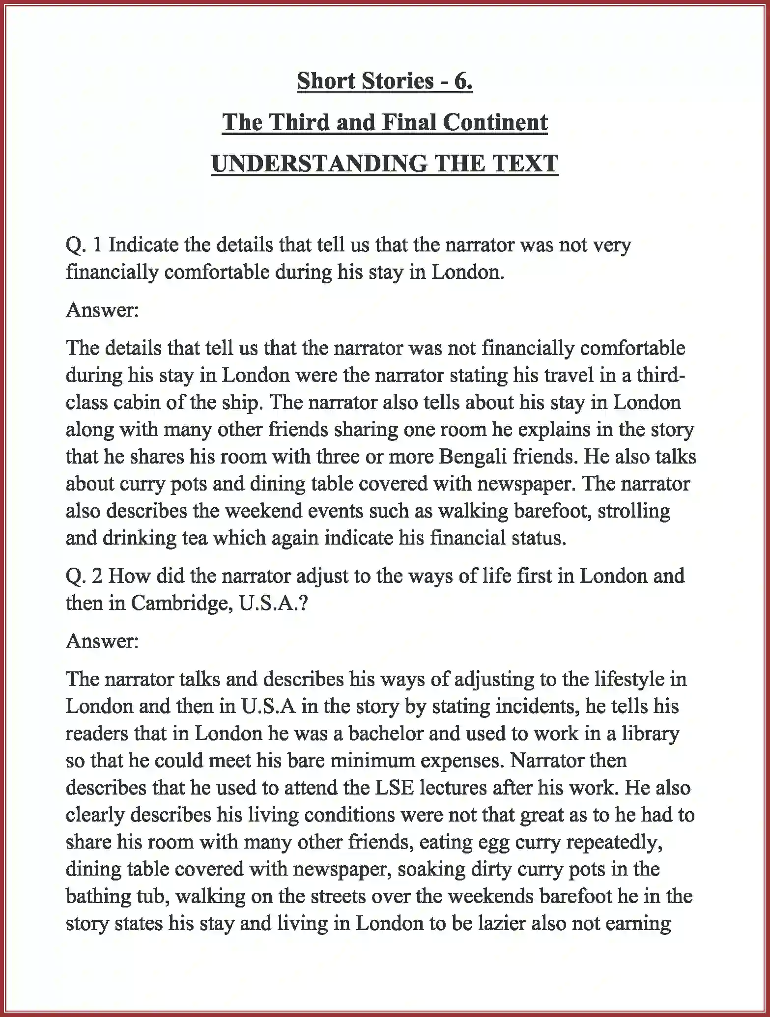 NCERT-Solution-Class-11-English-Woven-Words-Short-Stories-The-Third-and-Final-Continent-558-page-1