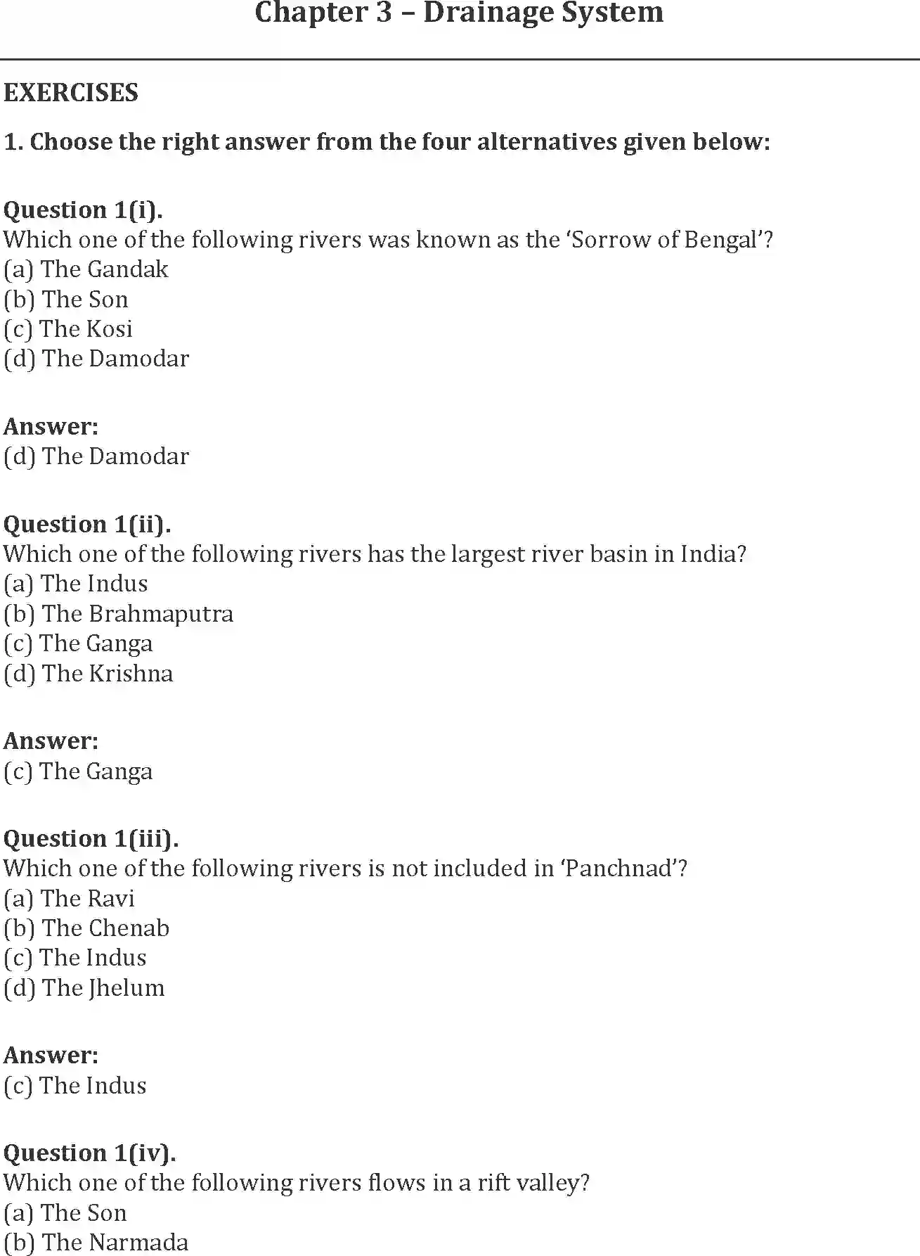 NCERT-Solution-Class-11-India-Physical-Environment-Drainage-System-784-page-1