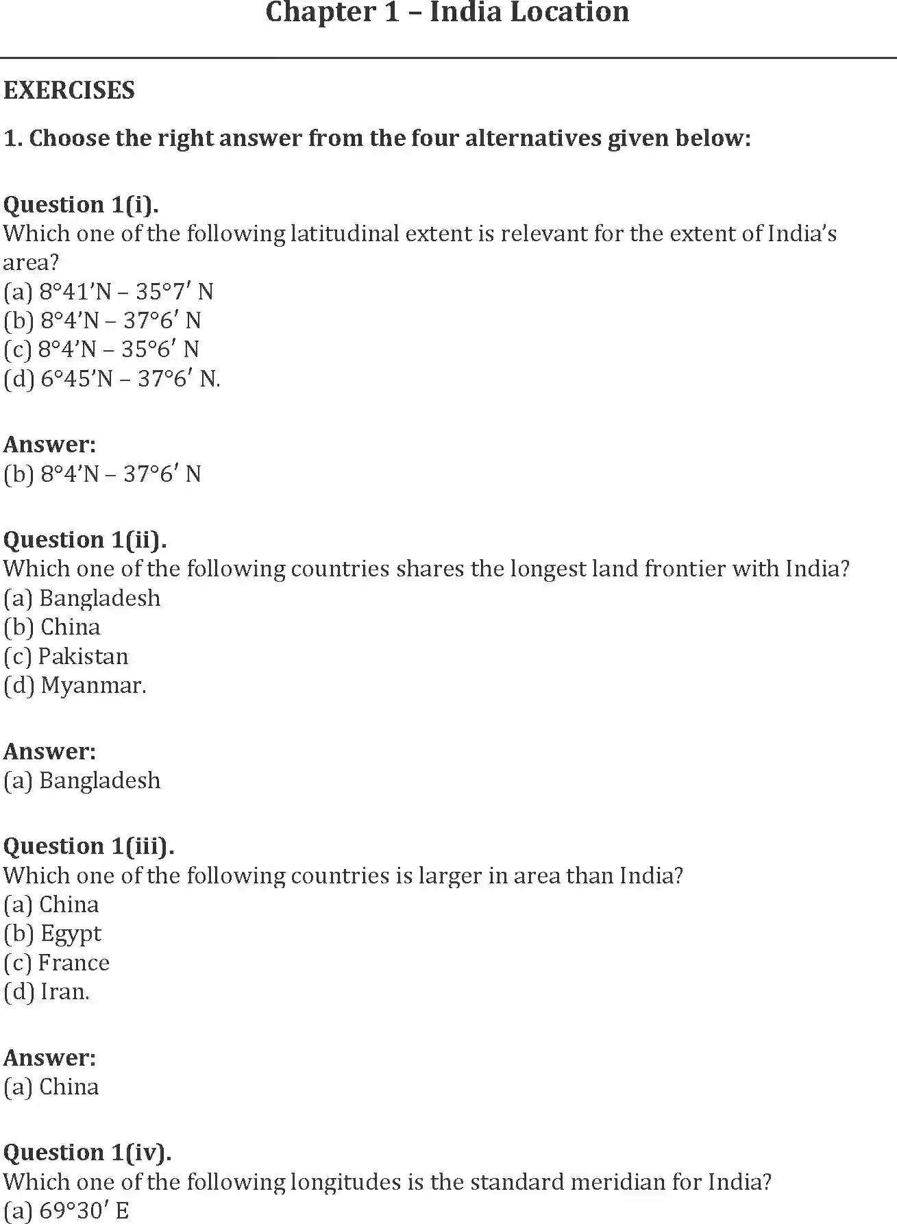 NCERT-Solution-Class-11-India-Physical-Environment-India-Location-782-page-1