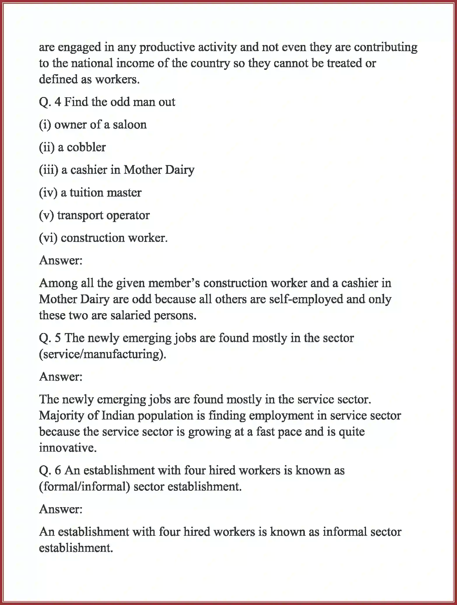 NCERT-Solution-Class-11-Indian-Economic-Development-EmploymentGrowth-Informalisation-and-Related-Issues-611-page-2