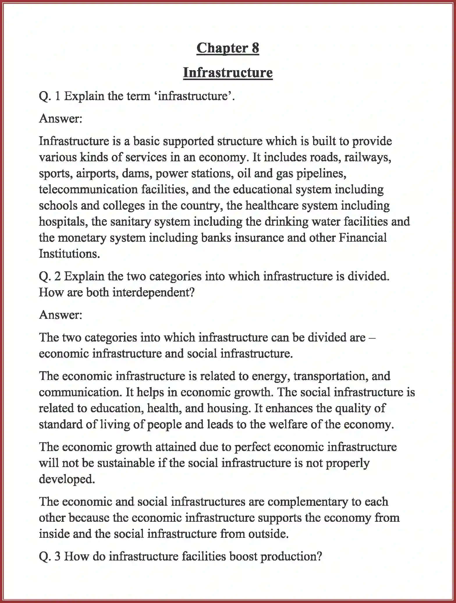 NCERT-Solution-Class-11-Indian-Economic-Development-Infrastructure-2784-page-1