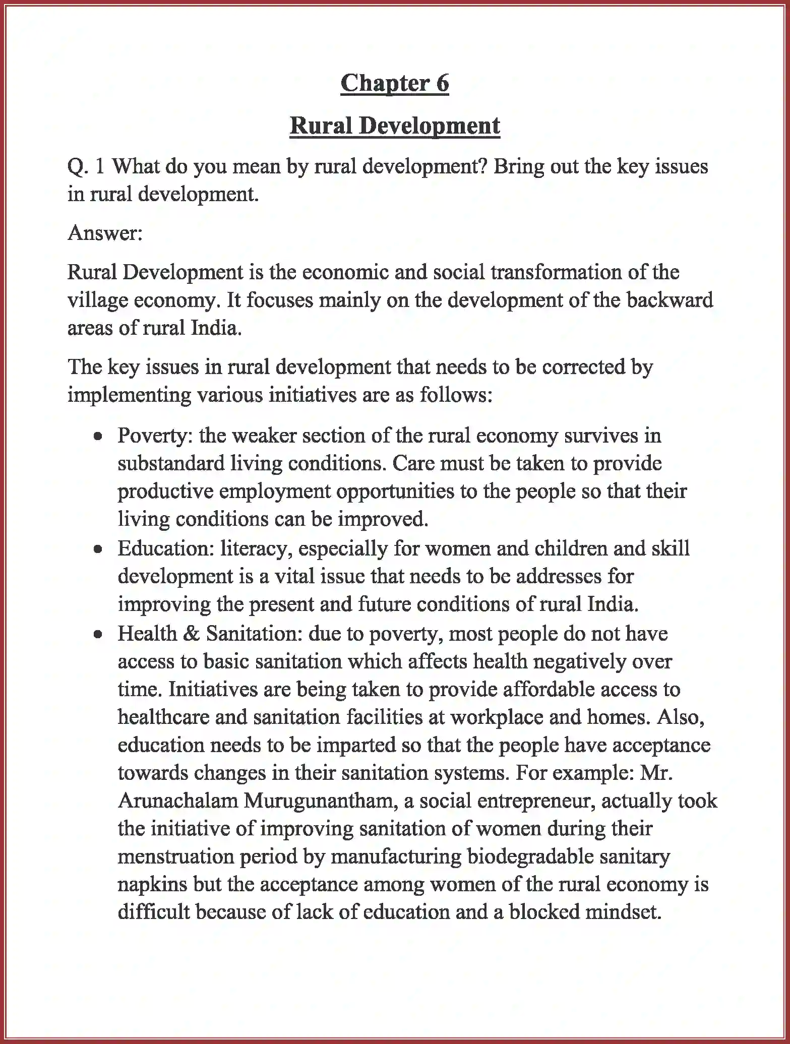 NCERT-Solution-Class-11-Indian-Economic-Development-Rural-Development-610-page-1
