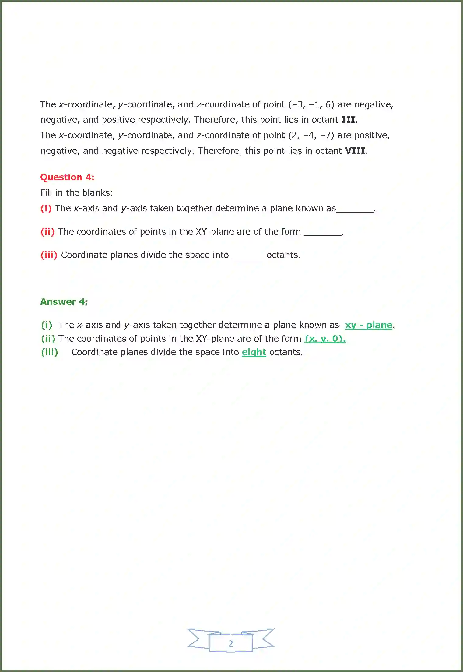 NCERT-Solution-Class-11-Maths-Chapter-12-Introduction-to-Three-Dimensional-Geometry-403-page-2