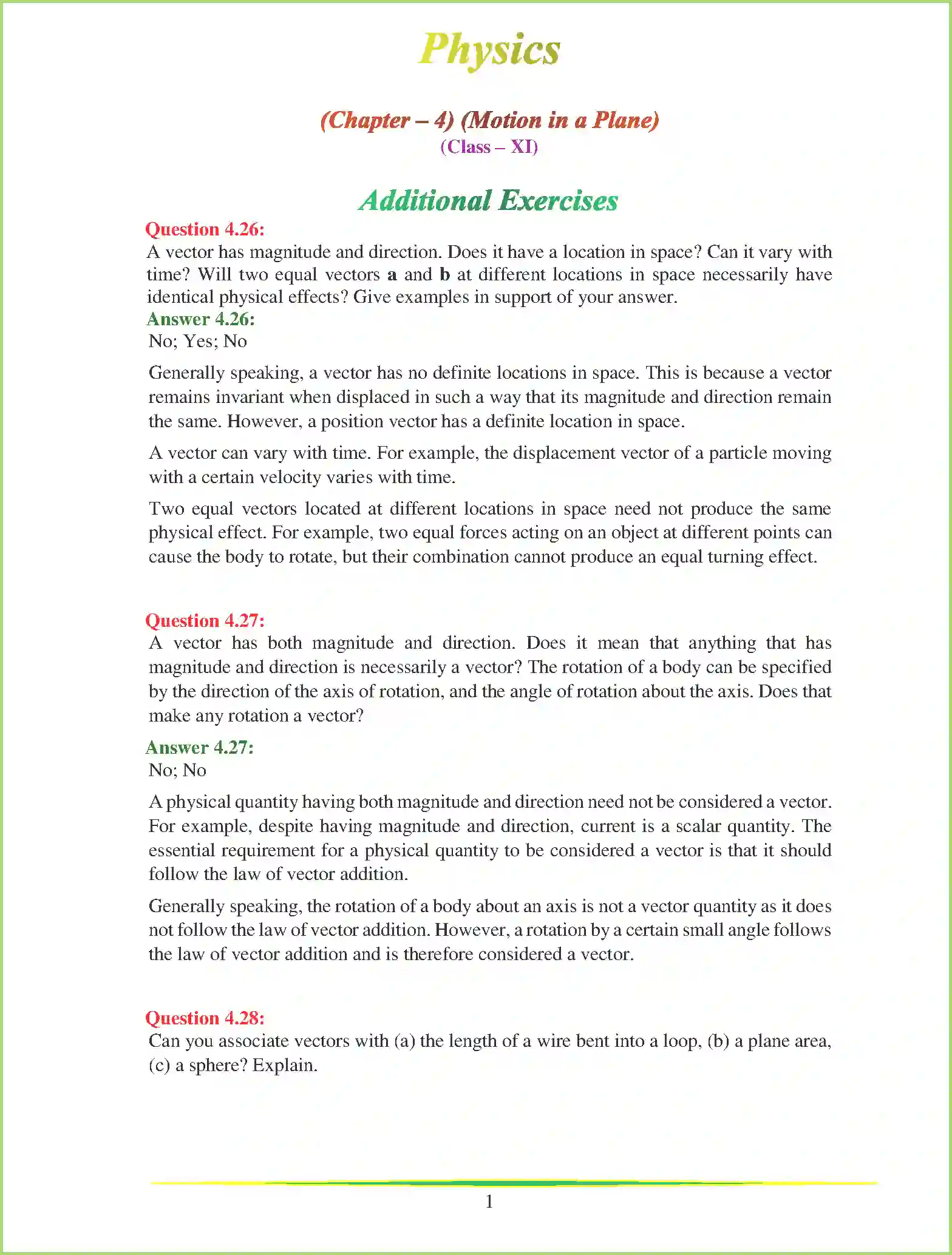 NCERT-Solution-Class-11-Physics-Chapter-4-Motion-in-a-Plane-411-page-27