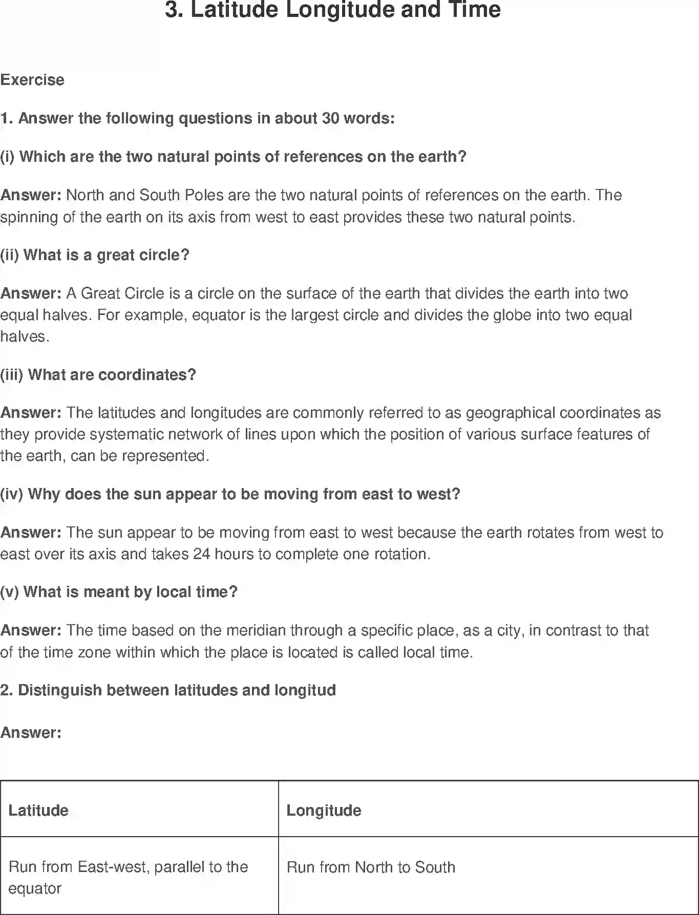 NCERT-Solution-Class-11-Practical-Work-in-Geography-Latitude-Longitude-and-Time-674-page-1