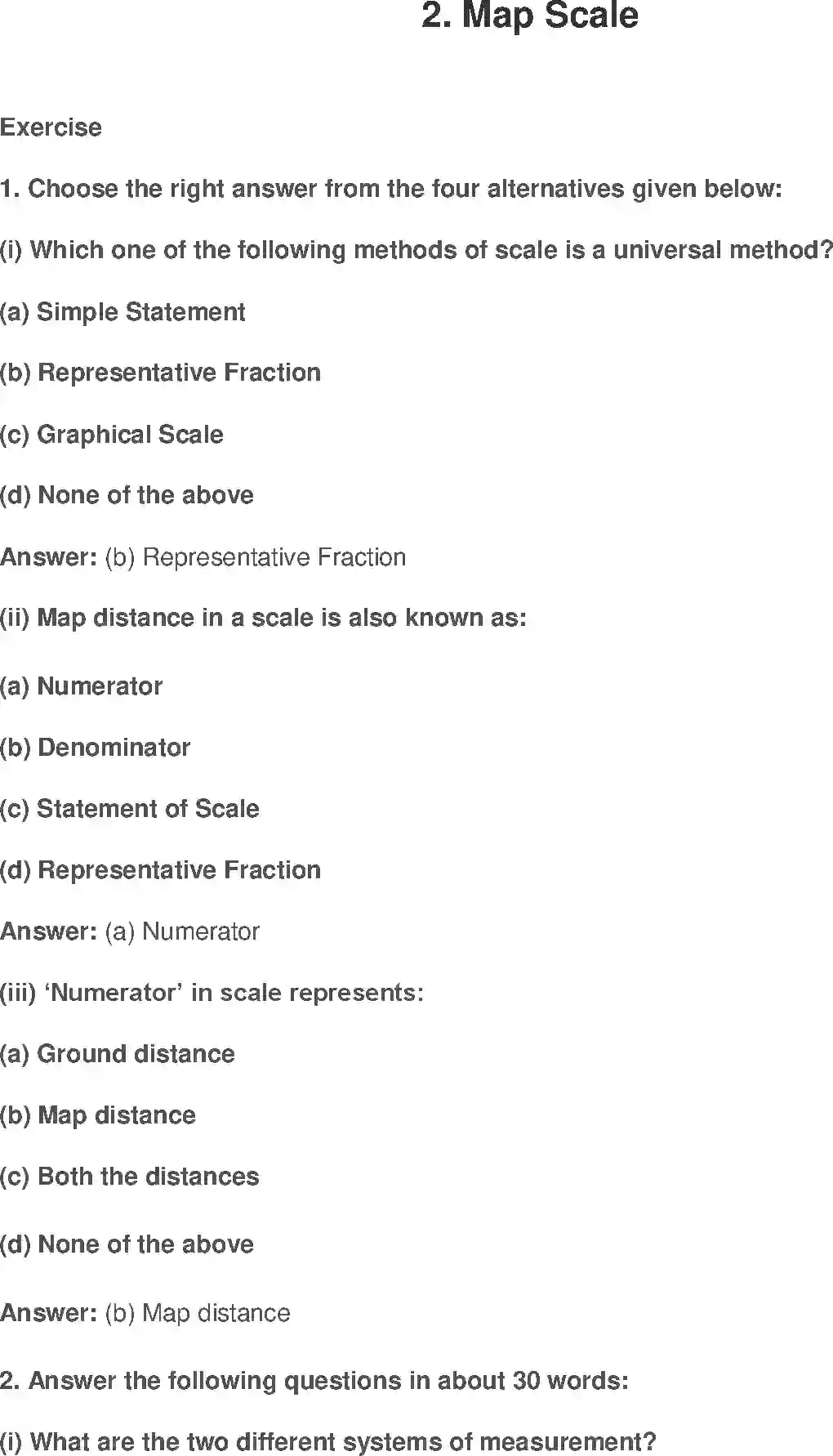 NCERT-Solution-Class-11-Practical-Work-in-Geography-Map-Scale-2845-page-1