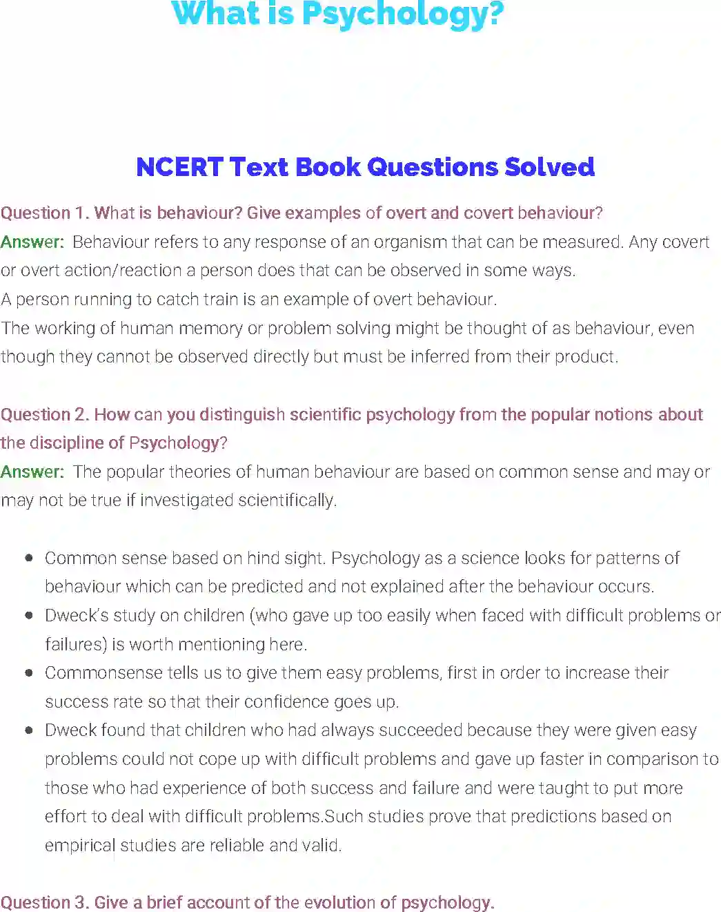 NCERT-Solution-Class-11-Psychology-What-is-Psychology-525-page-1