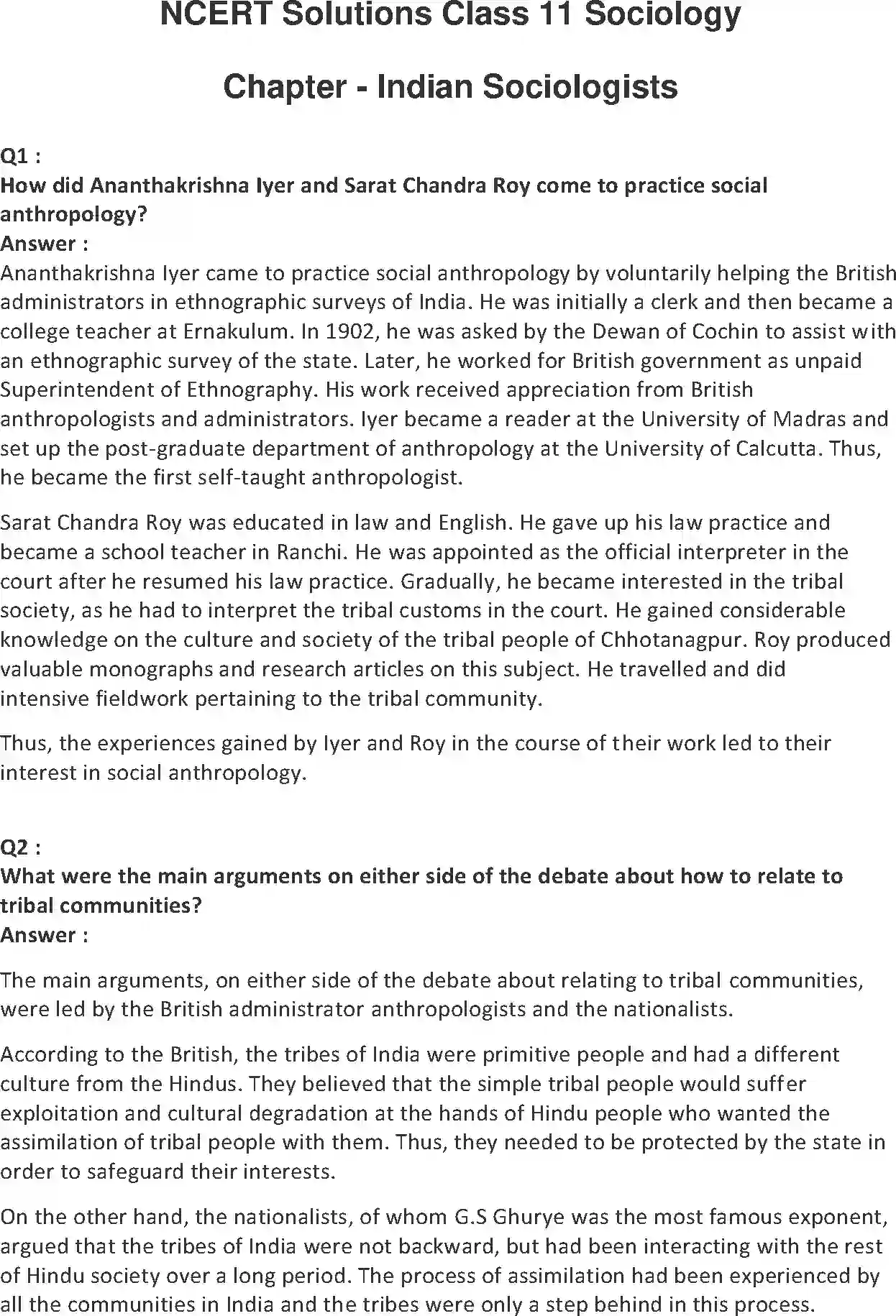 NCERT-Solution-Class-11-Sociology-Indian-Sociologists-2796-page-1