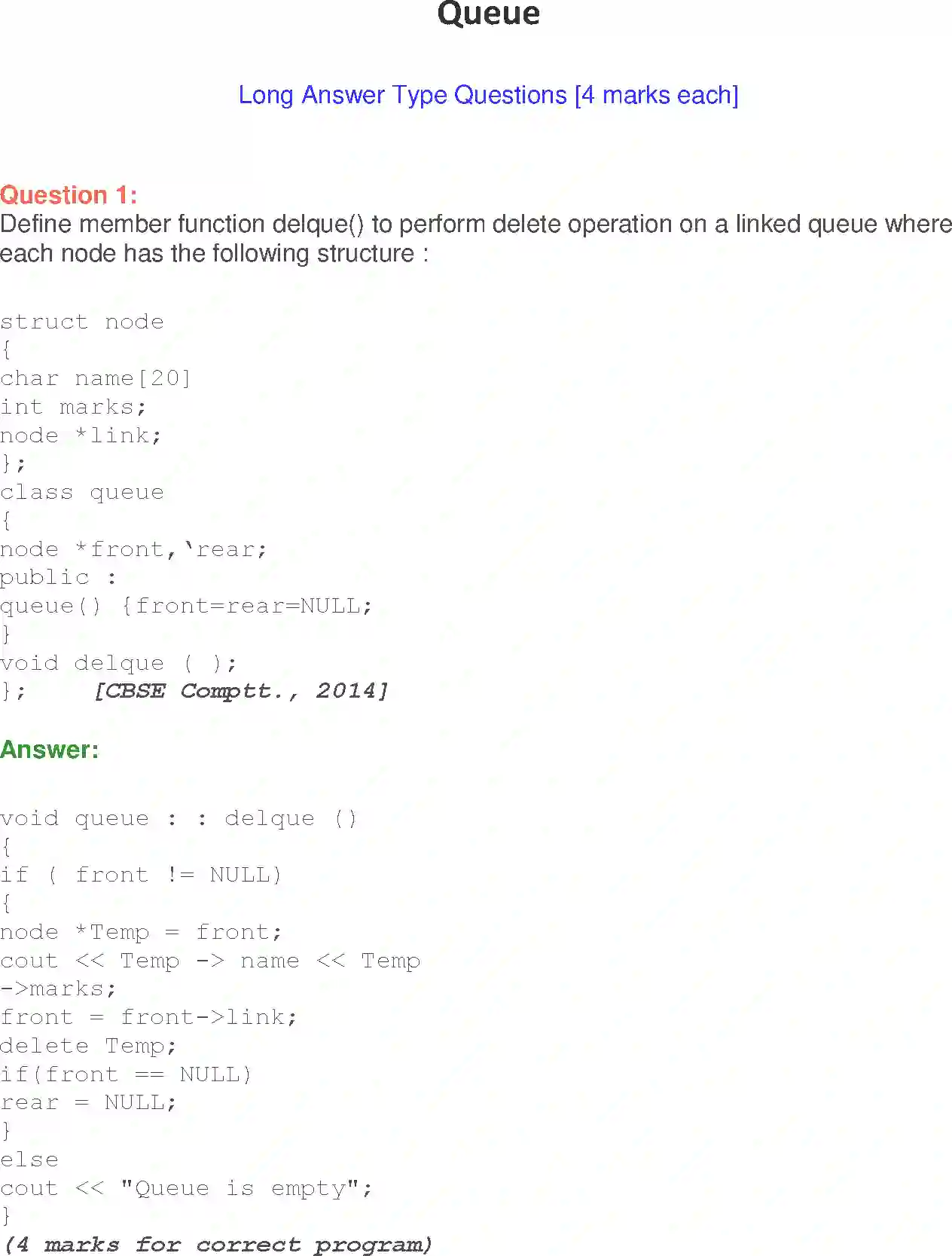 NCERT-Solution-Class-12-Computer-Science-C-Queue-224-page-1