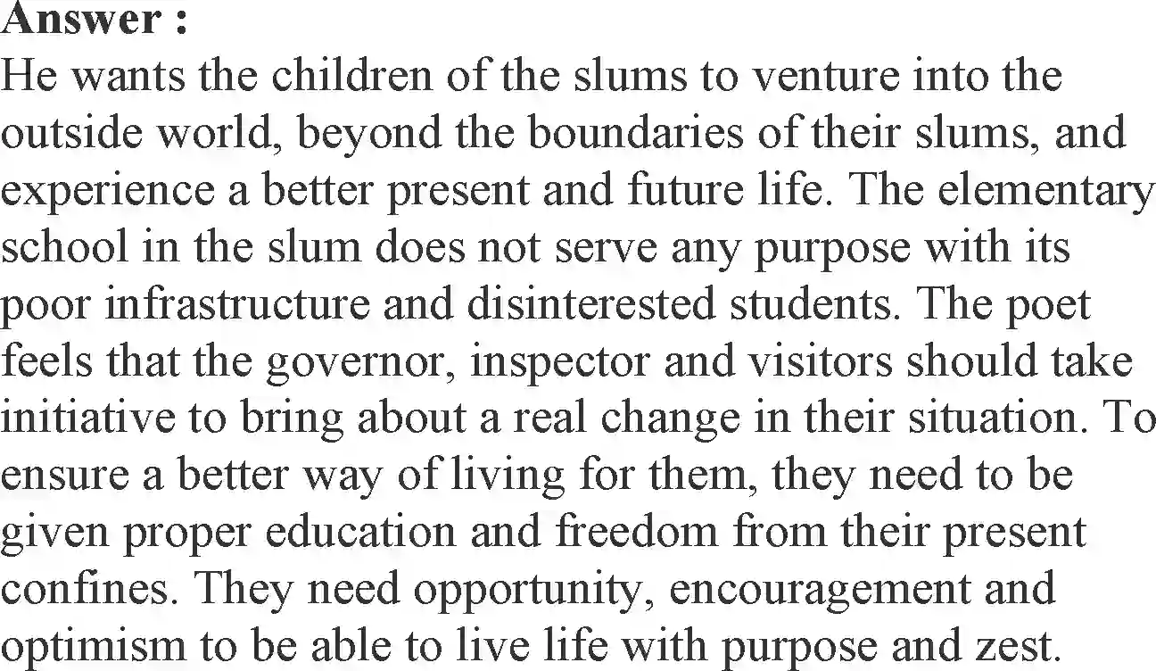 NCERT-Solution-Class-12-English-Flamingo-Chapter-10-An-Elementary-School-Classroom-in-a-Slum-238-page-5