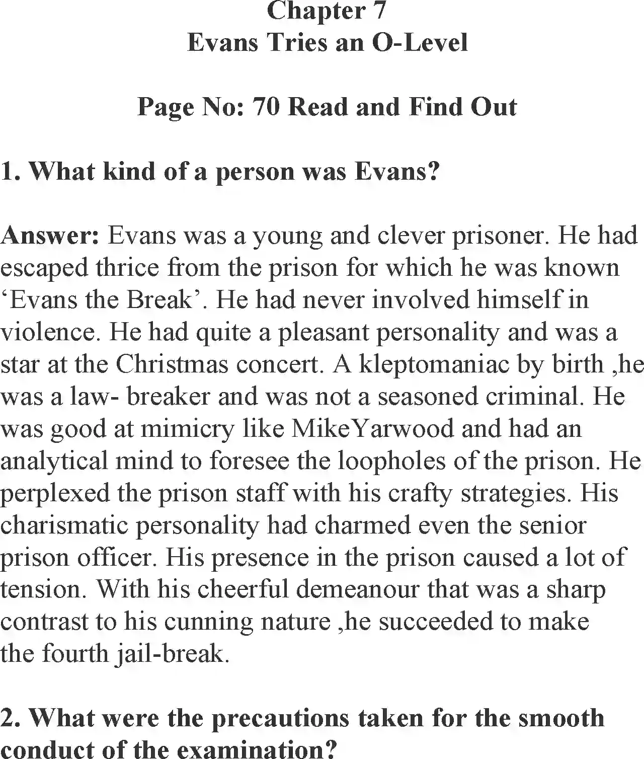 NCERT-Solution-Class-12-English-Vistas-Chapter-7-Evans-Tries-an-Olevel-256-page-1