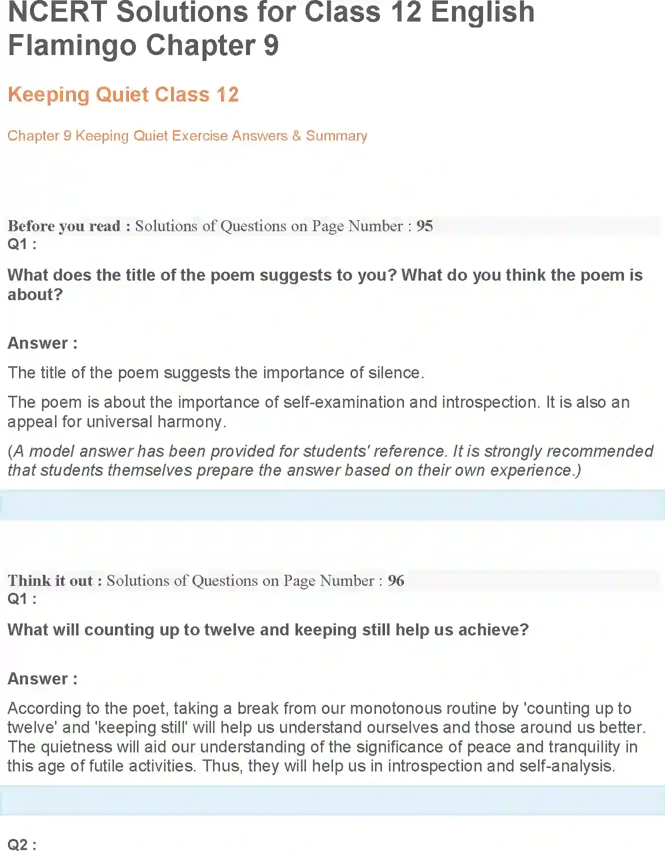NCERT-Solution-Class-12-Flamingo-Keeping-Quiet-4525-page-1